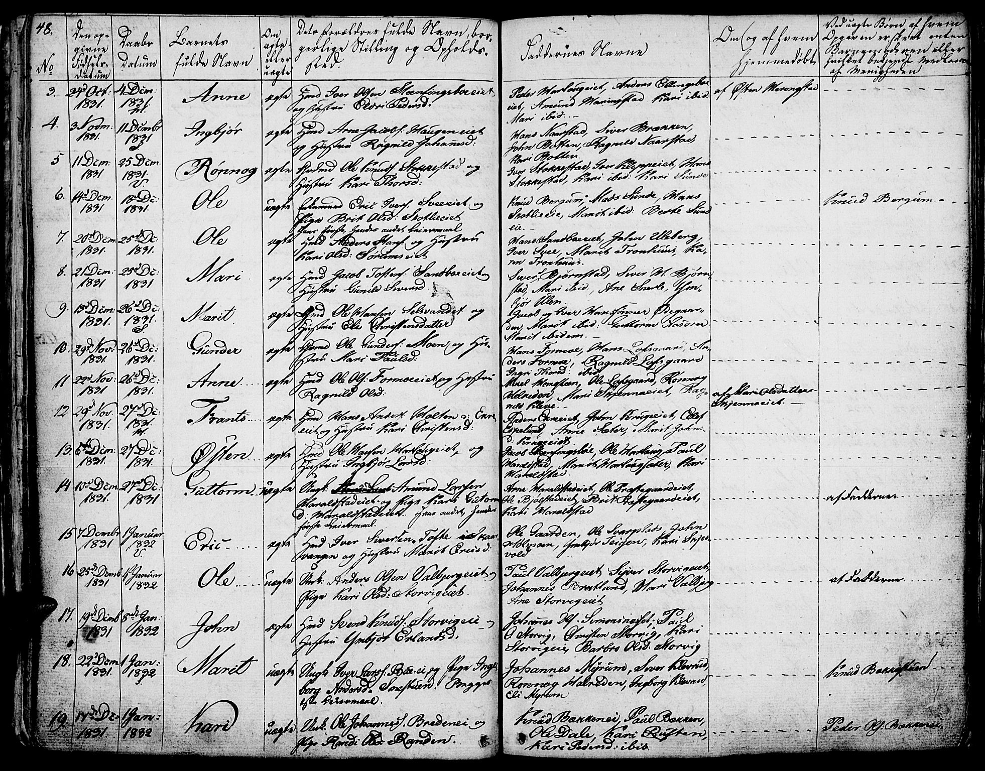Vågå prestekontor, SAH/PREST-076/H/Ha/Haa/L0004: Parish register (official) no. 4 /1, 1827-1842, p. 48