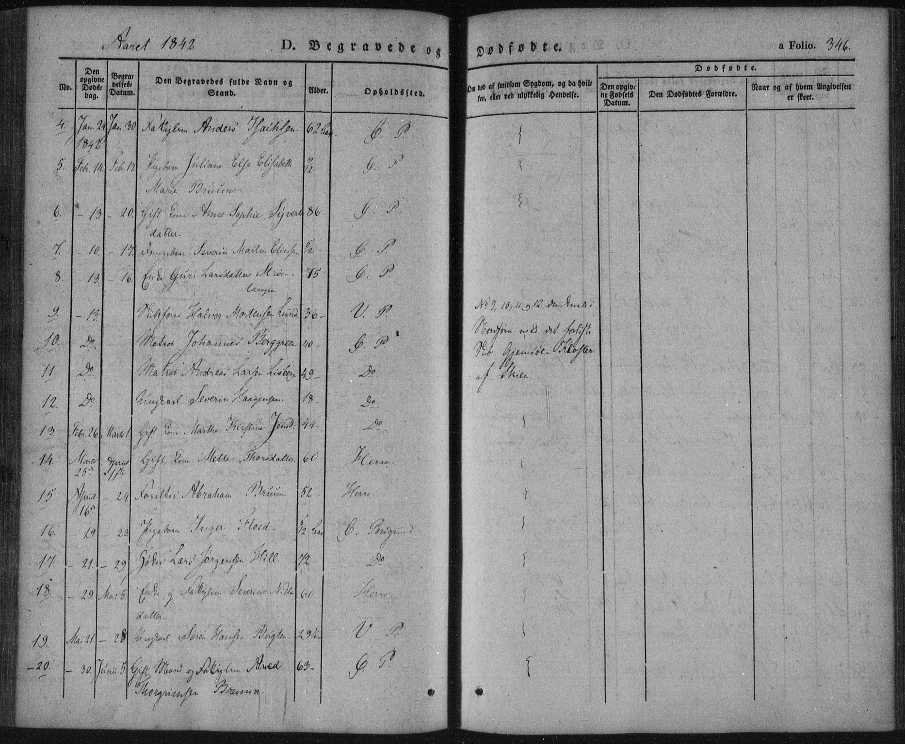 Porsgrunn kirkebøker , SAKO/A-104/F/Fa/L0006: Parish register (official) no. 6, 1841-1857, p. 346