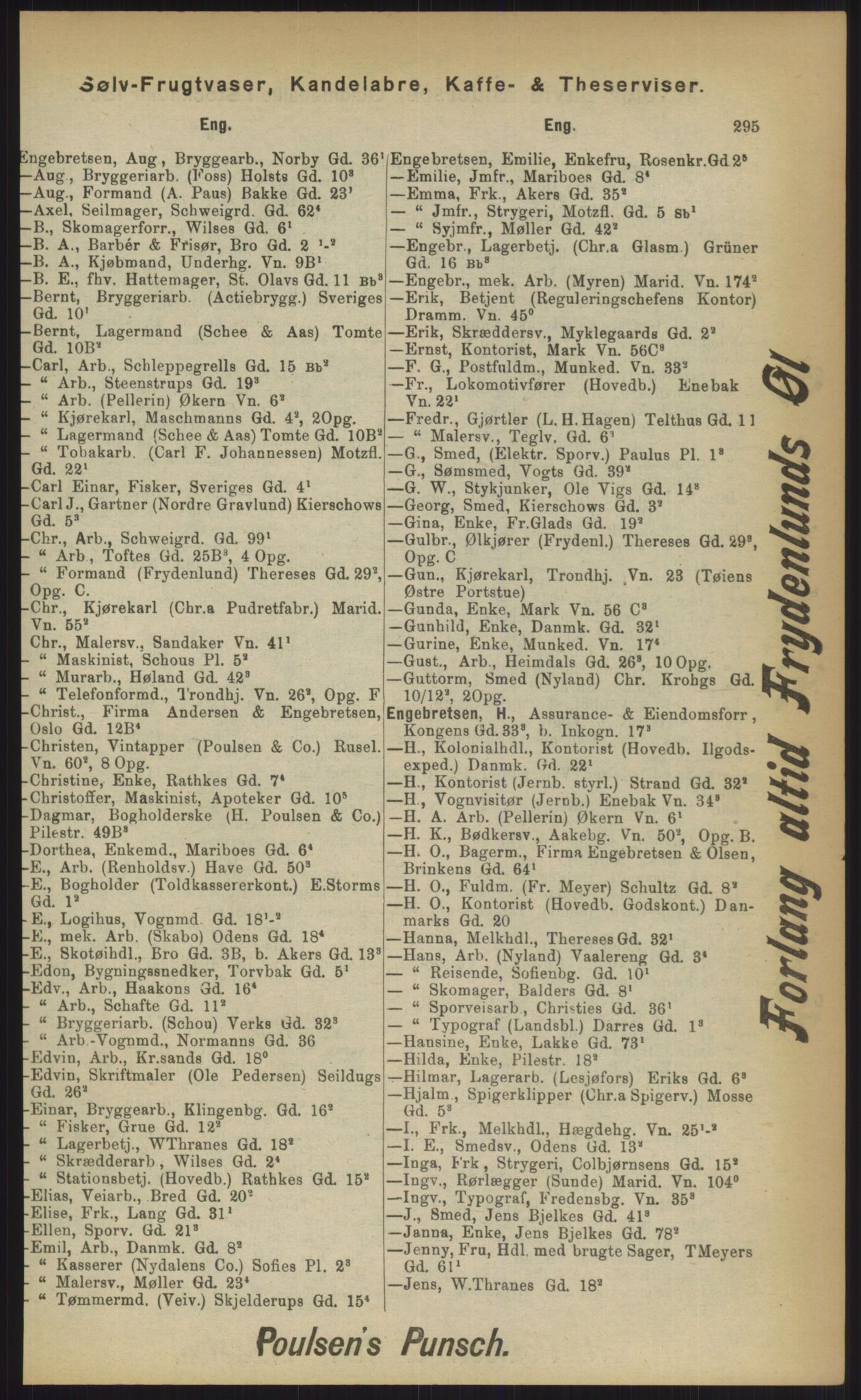 Kristiania/Oslo adressebok, PUBL/-, 1903, p. 295