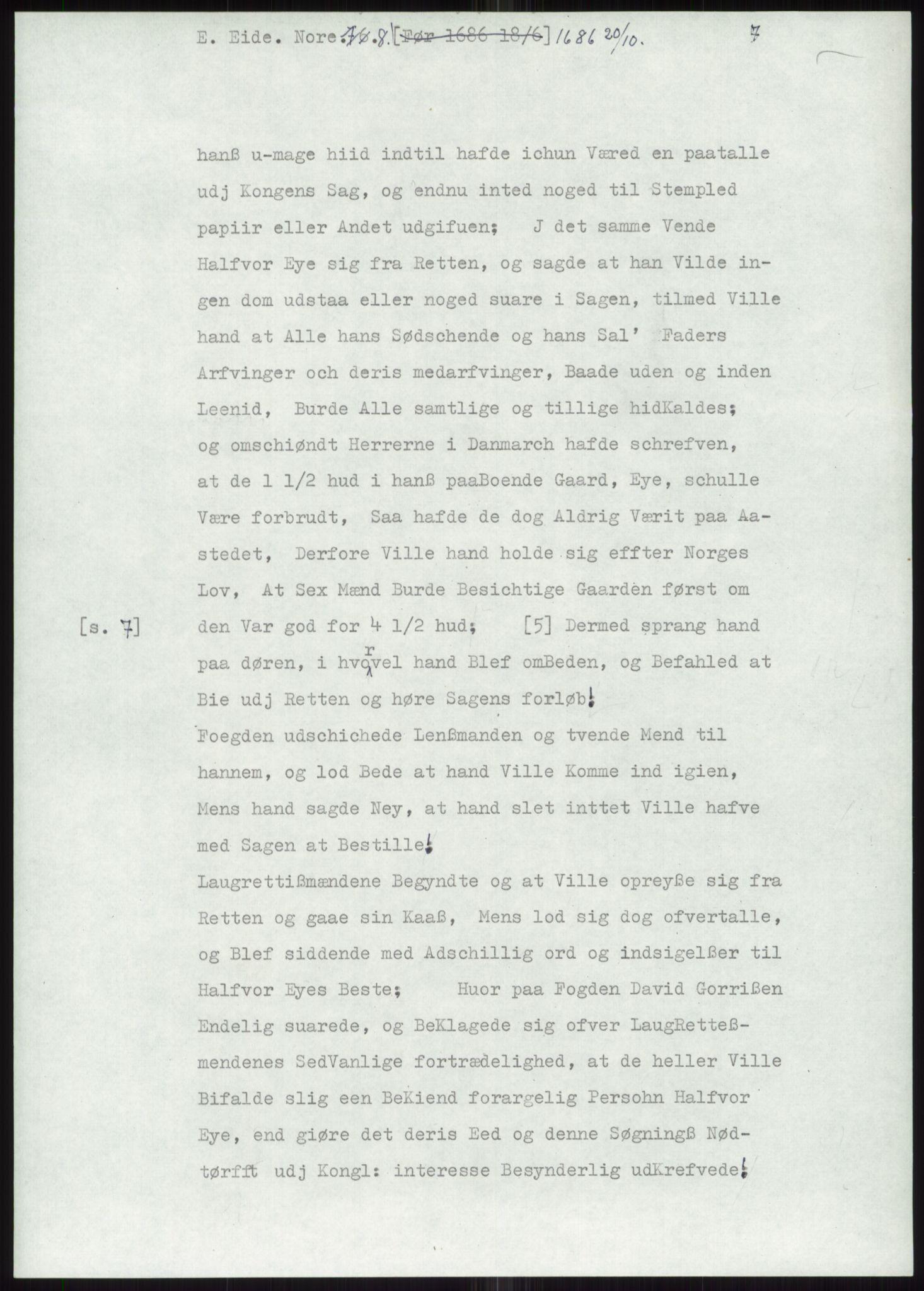 Samlinger til kildeutgivelse, Diplomavskriftsamlingen, AV/RA-EA-4053/H/Ha, p. 1694