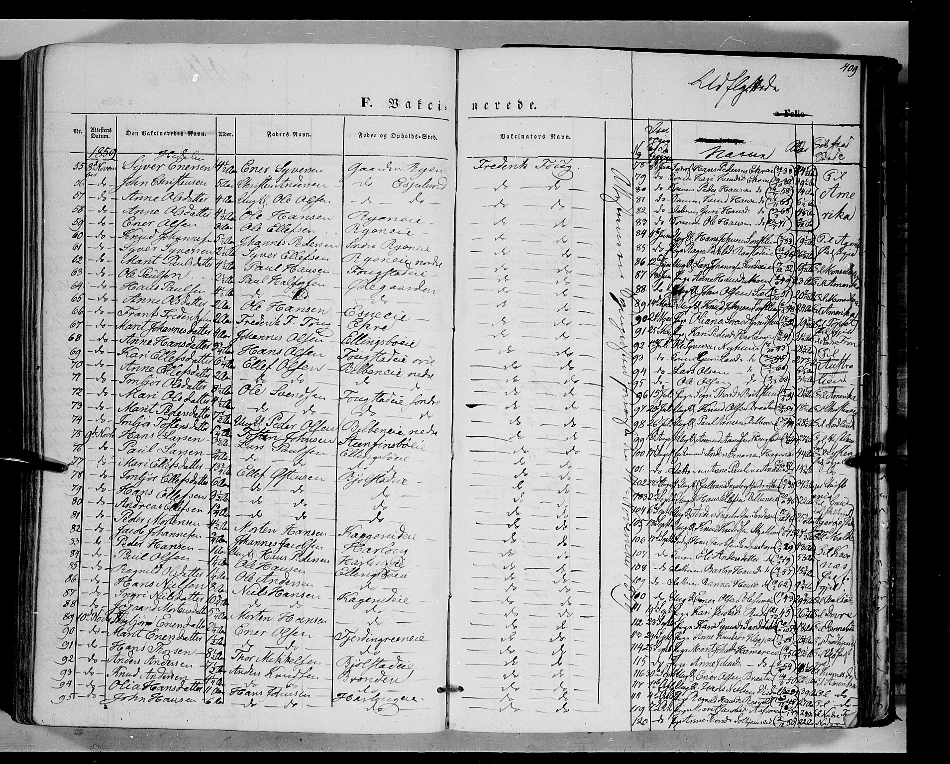 Vågå prestekontor, AV/SAH-PREST-076/H/Ha/Haa/L0006: Parish register (official) no. 6 /1, 1856-1872, p. 409