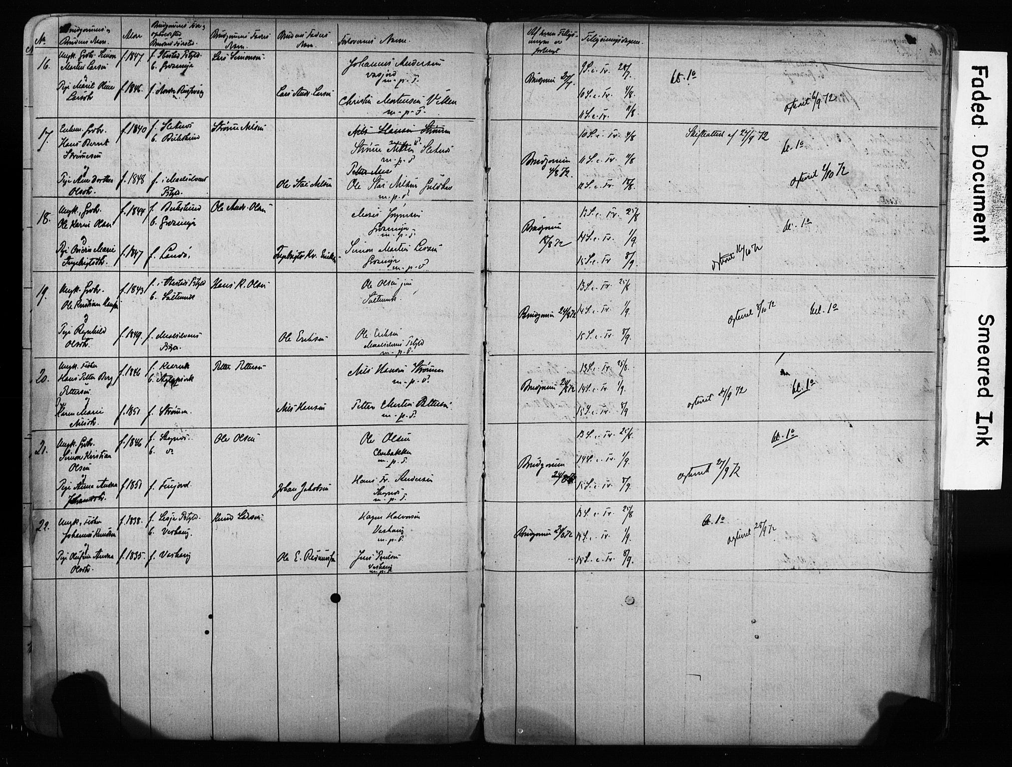 Lenvik sokneprestembete, AV/SATØ-S-1310/I/Ie/L0095: Banns register no. 95, 1868-1890