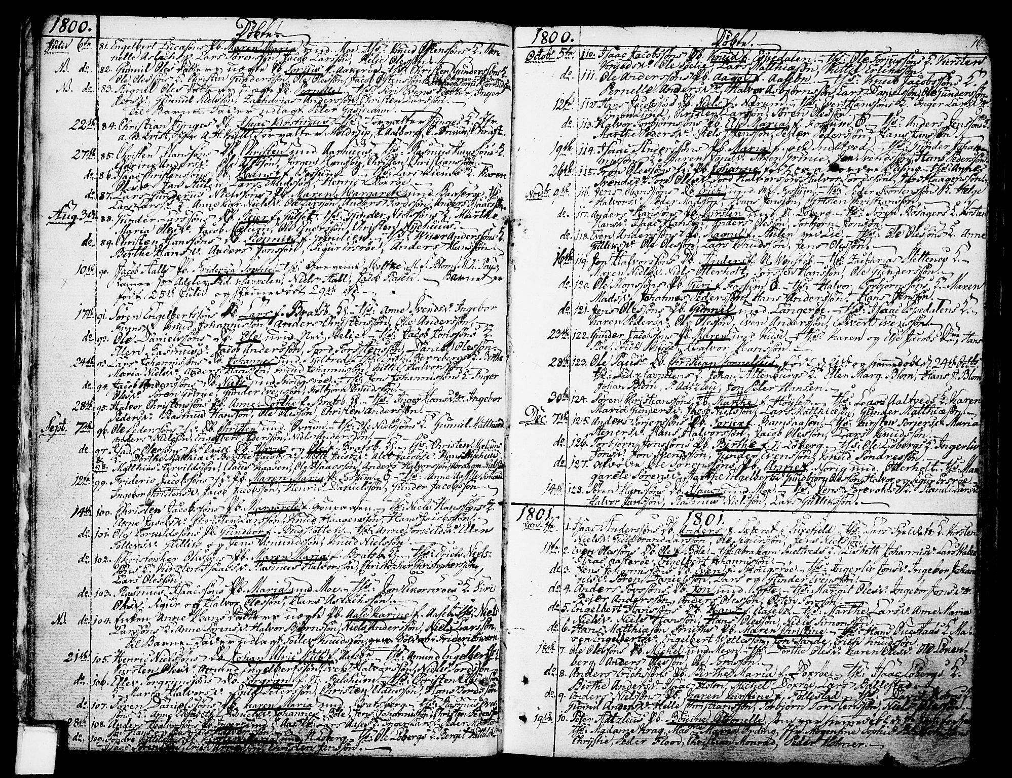 Gjerpen kirkebøker, SAKO/A-265/F/Fa/L0003: Parish register (official) no. I 3, 1796-1814, p. 16