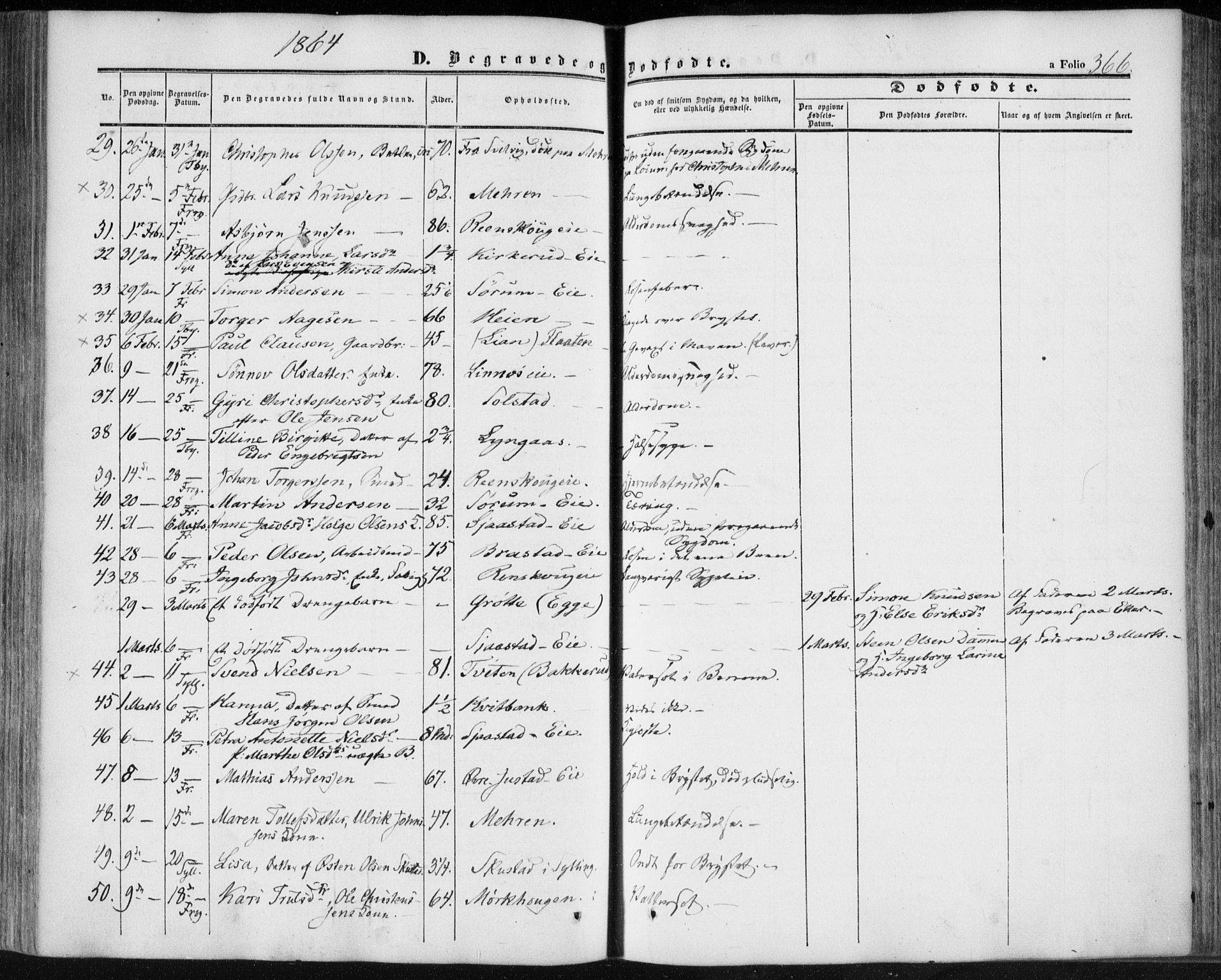 Lier kirkebøker, SAKO/A-230/F/Fa/L0012: Parish register (official) no. I 12, 1854-1864, p. 366