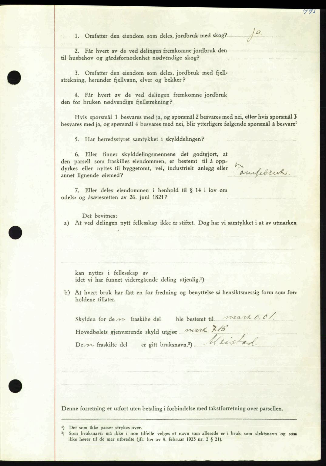 Nordmøre sorenskriveri, AV/SAT-A-4132/1/2/2Ca: Mortgage book no. A115, 1950-1950, Diary no: : 1979/1950