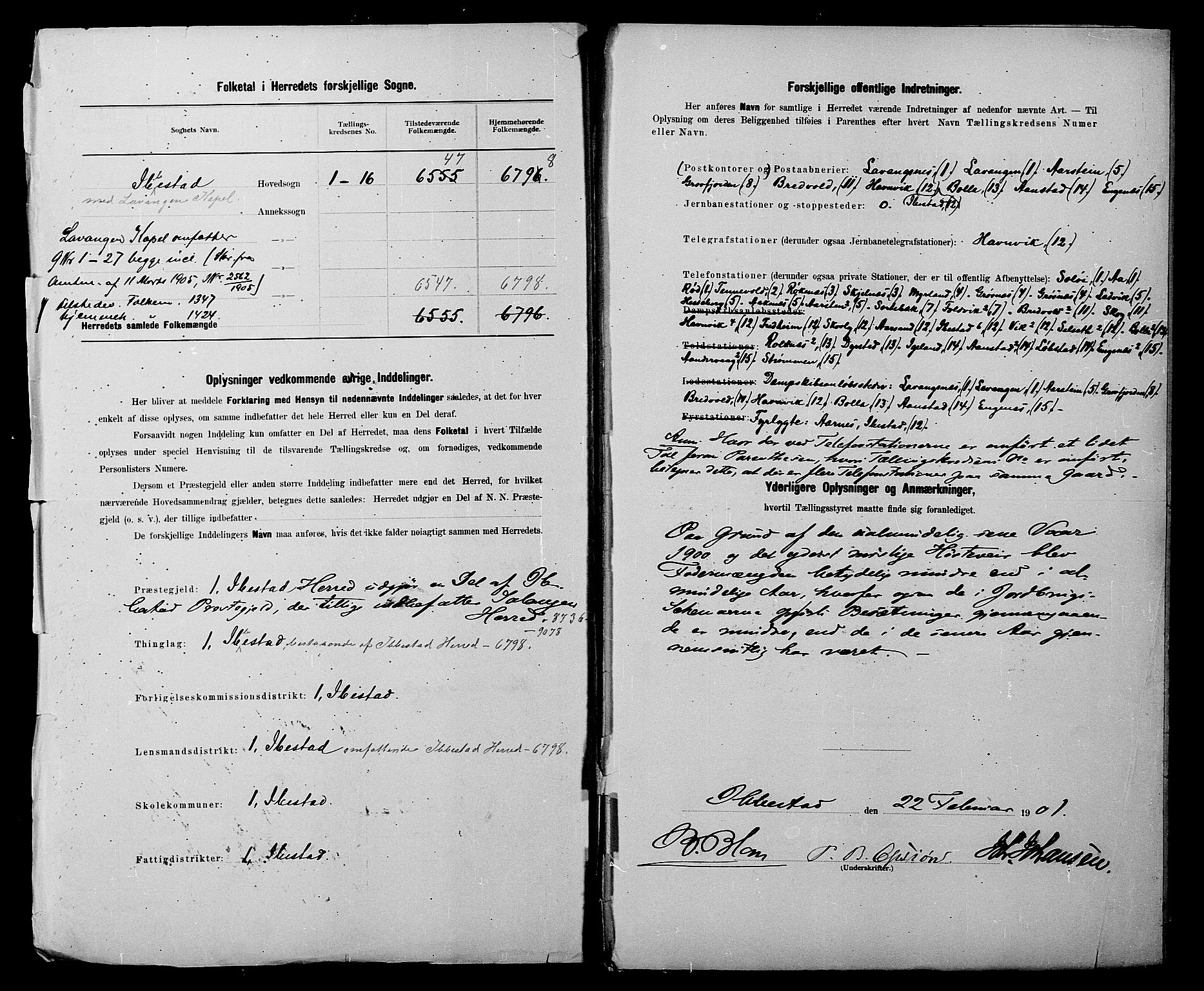 SATØ, 1900 census for Ibestad, 1900, p. 3