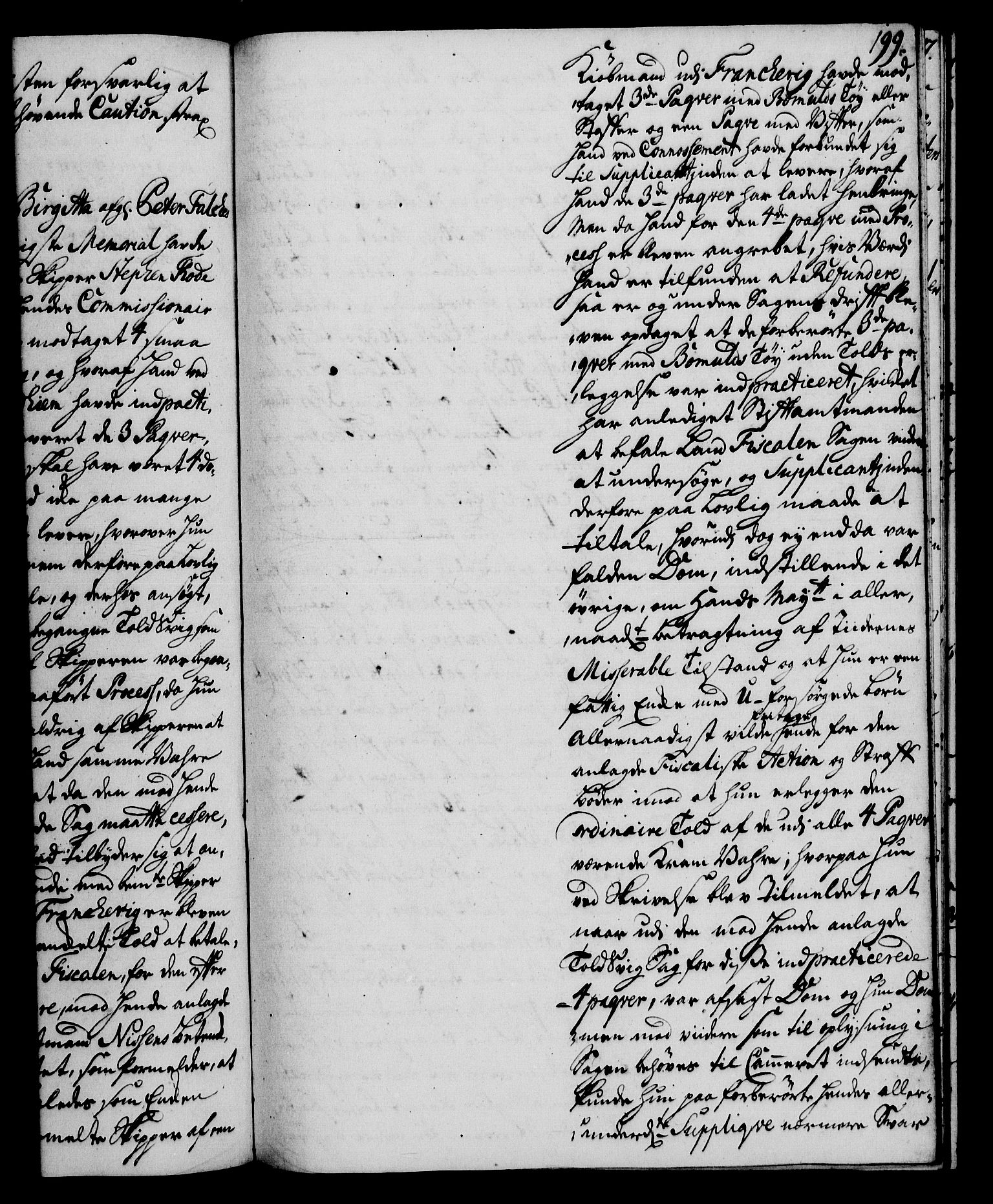 Rentekammeret, Kammerkanselliet, AV/RA-EA-3111/G/Gh/Gha/L0024: Norsk ekstraktmemorialprotokoll (merket RK 53.69), 1742-1743, p. 199