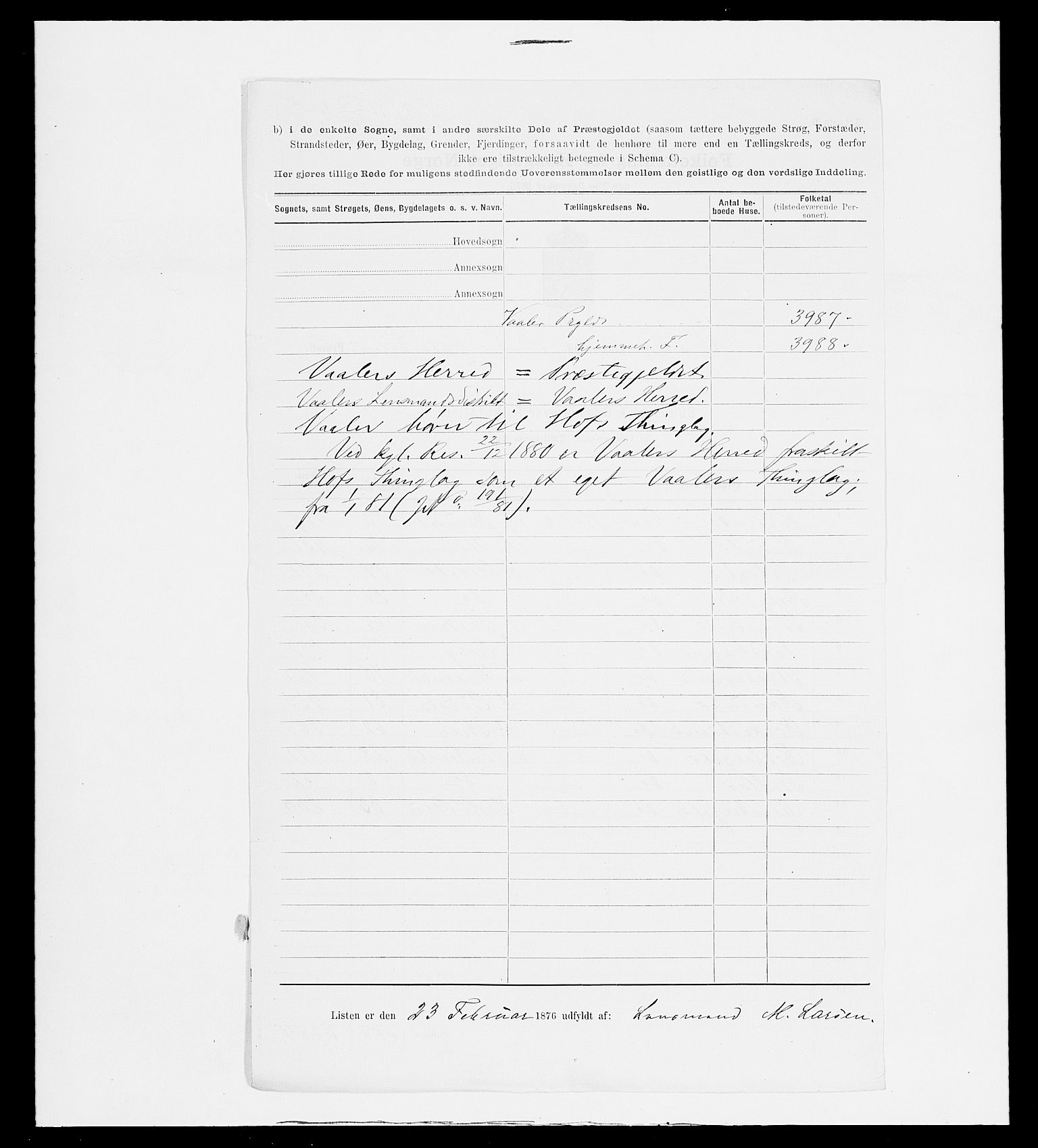 SAH, 1875 census for 0426P Våler parish (Hedmark), 1875, p. 14