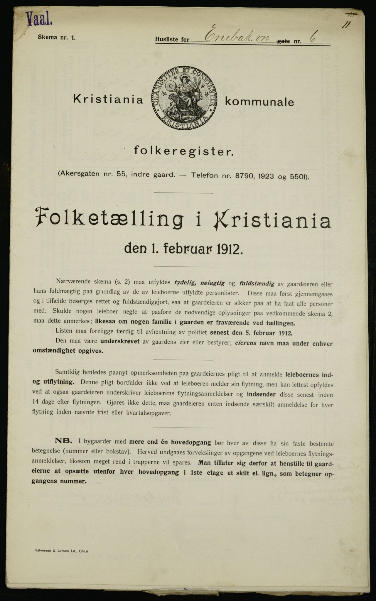 OBA, Municipal Census 1912 for Kristiania, 1912, p. 20953