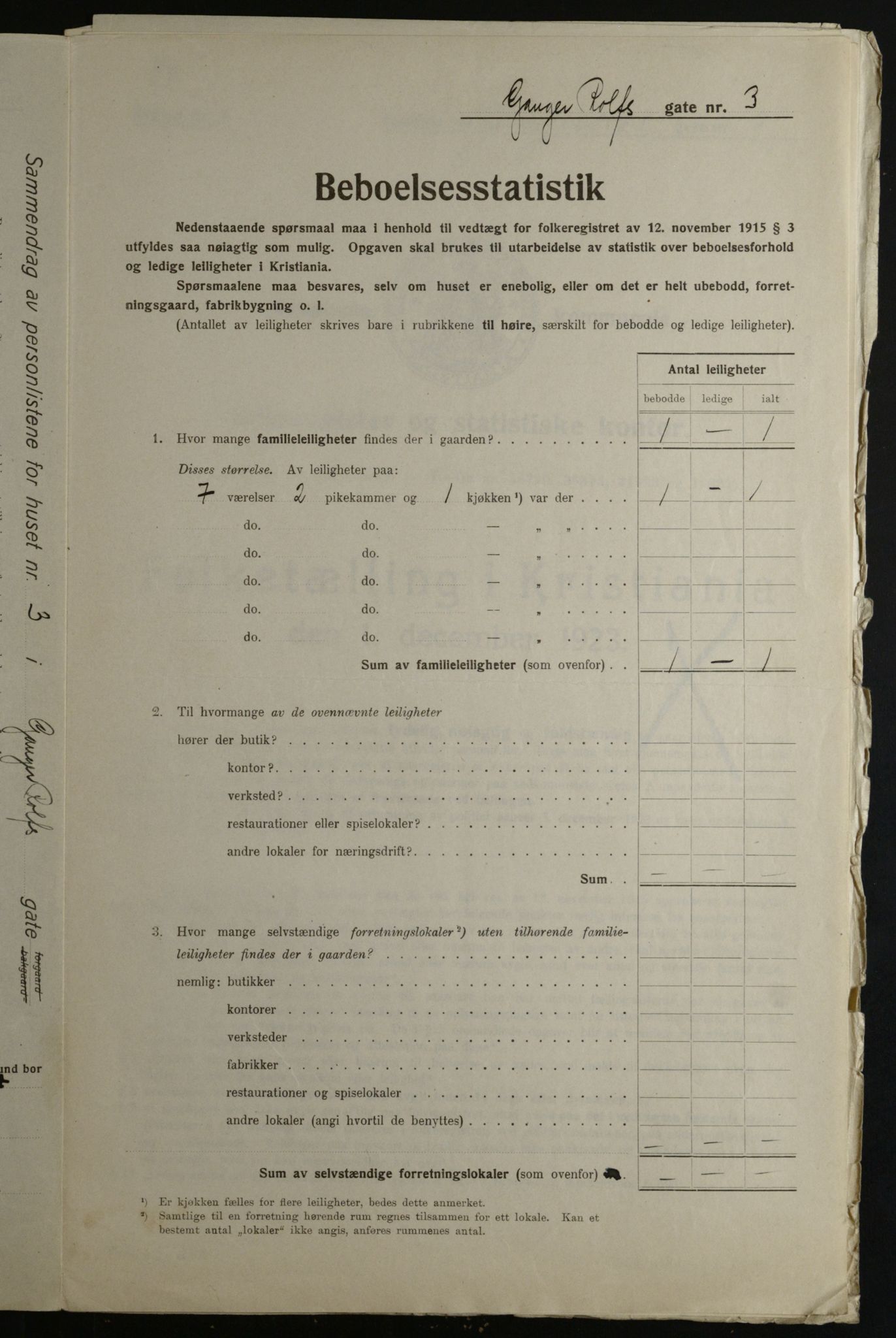 OBA, Municipal Census 1923 for Kristiania, 1923, p. 32321