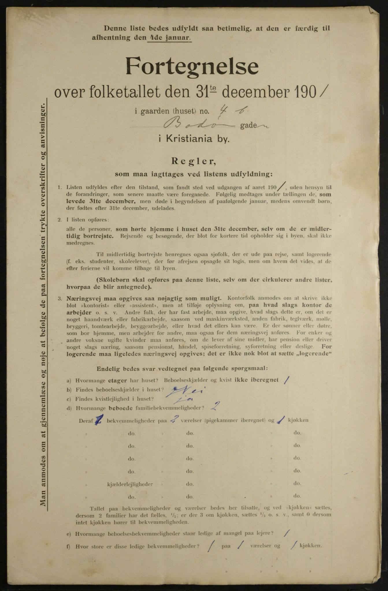 OBA, Municipal Census 1901 for Kristiania, 1901, p. 1118