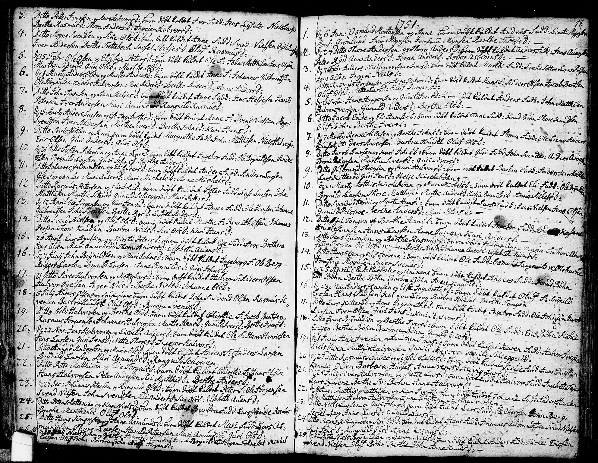 Idd prestekontor Kirkebøker, AV/SAO-A-10911/F/Fb/L0001: Parish register (official) no. II 1, 1720-1789, p. 18