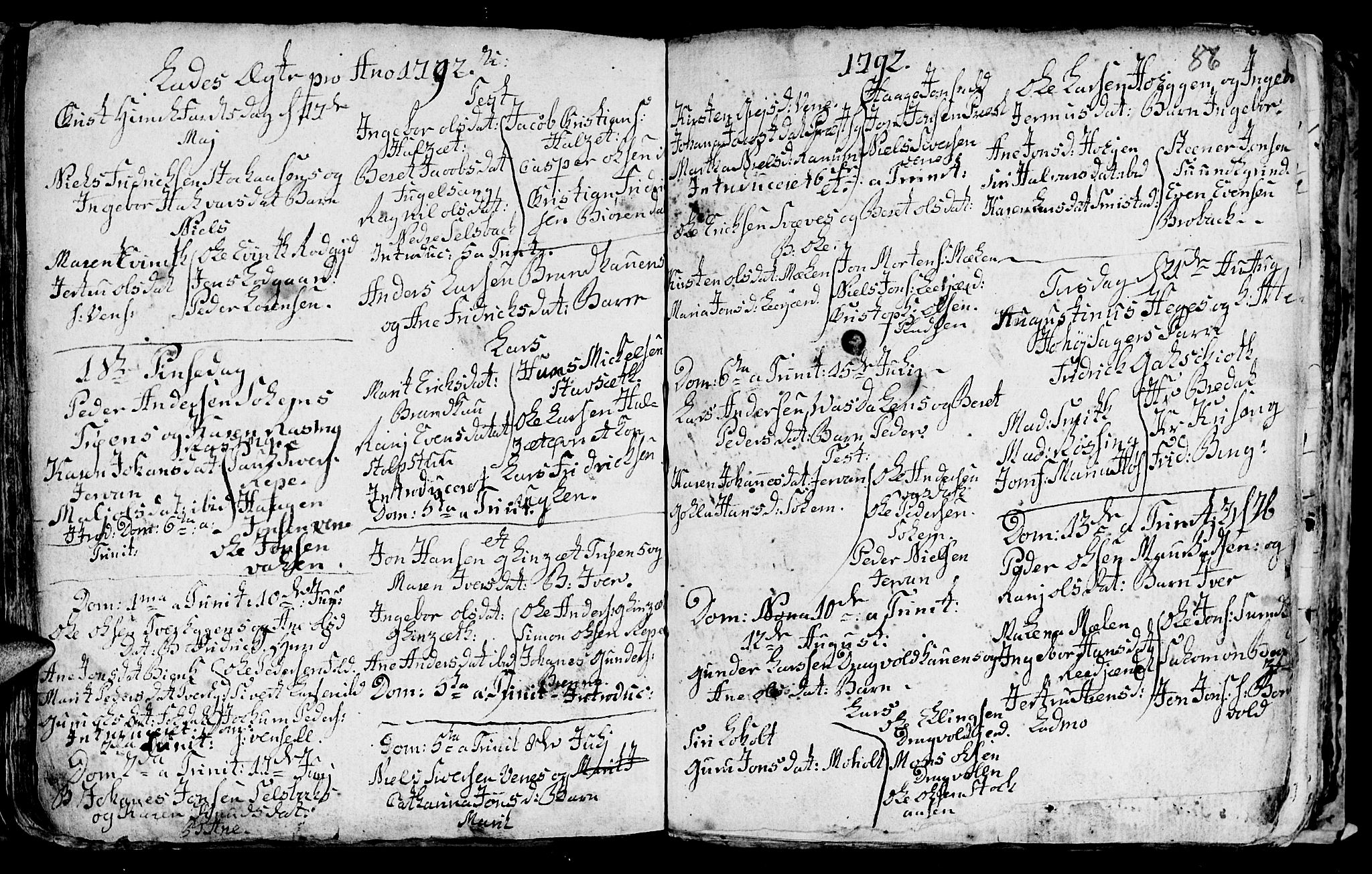 Ministerialprotokoller, klokkerbøker og fødselsregistre - Sør-Trøndelag, AV/SAT-A-1456/606/L0305: Parish register (copy) no. 606C01, 1757-1819, p. 86
