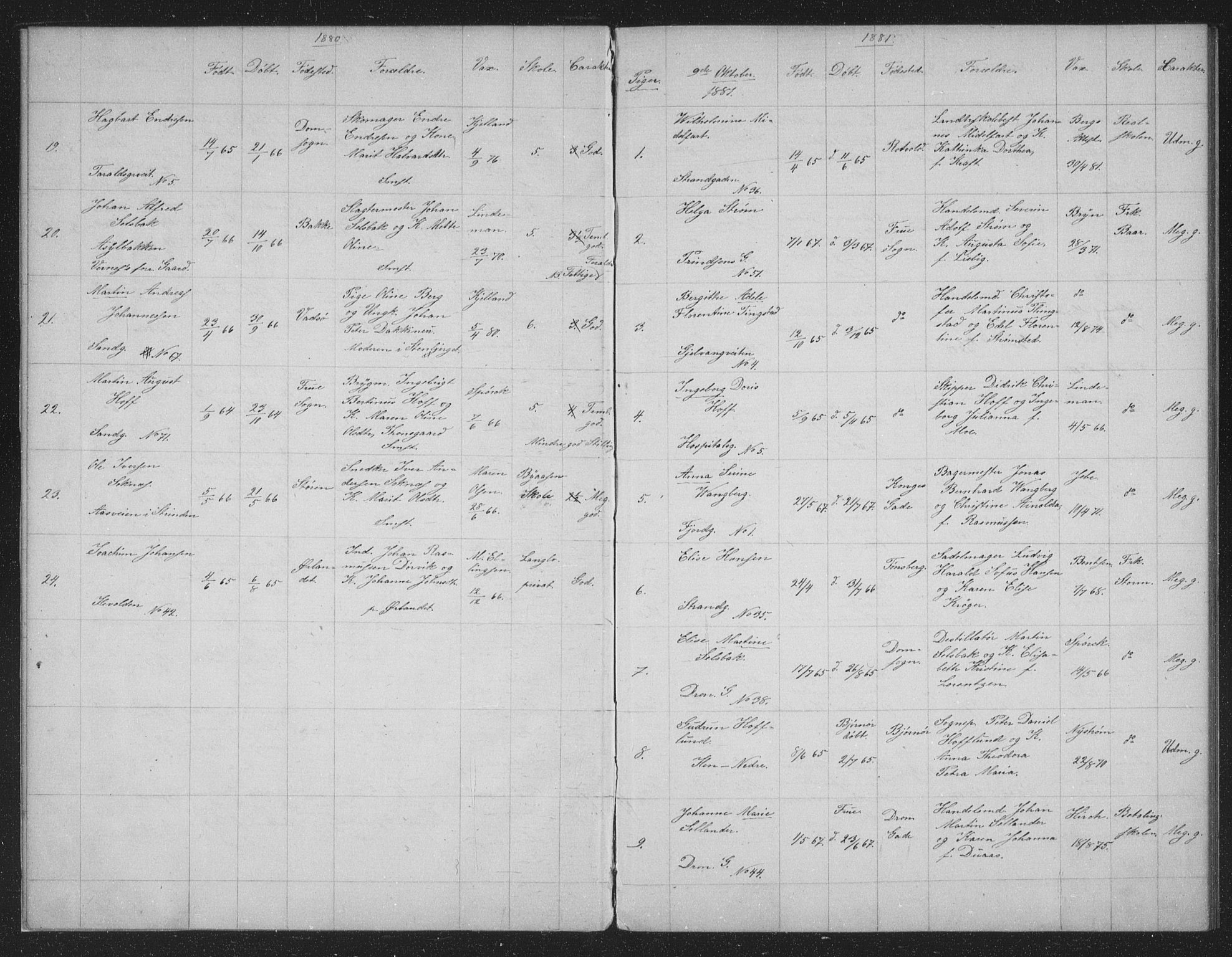 Ministerialprotokoller, klokkerbøker og fødselsregistre - Sør-Trøndelag, AV/SAT-A-1456/602/L0128: Curate's parish register no. 602B02, 1879-1895