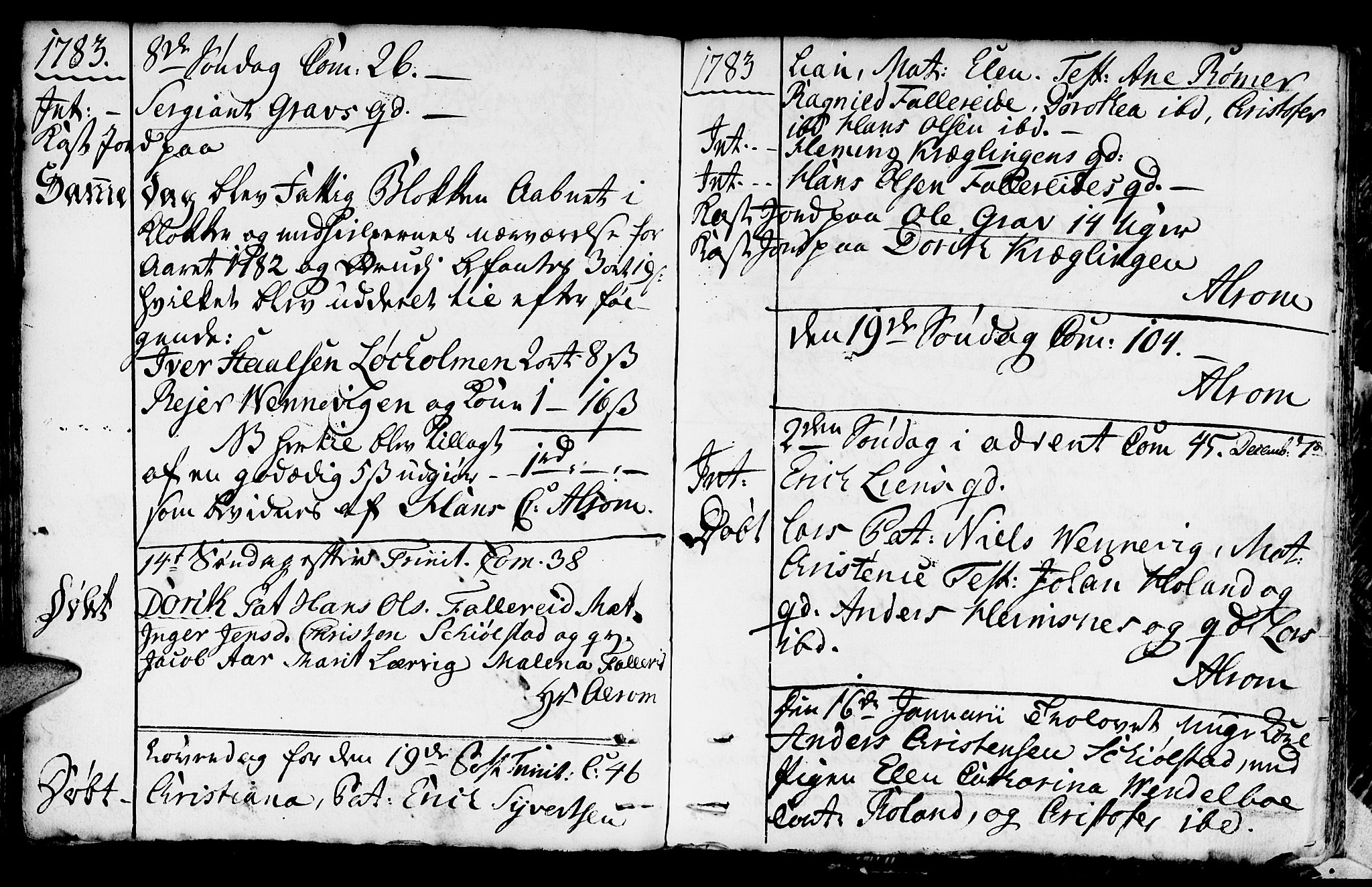Ministerialprotokoller, klokkerbøker og fødselsregistre - Nord-Trøndelag, SAT/A-1458/783/L0659: Parish register (official) no. 783A01, 1689-1814
