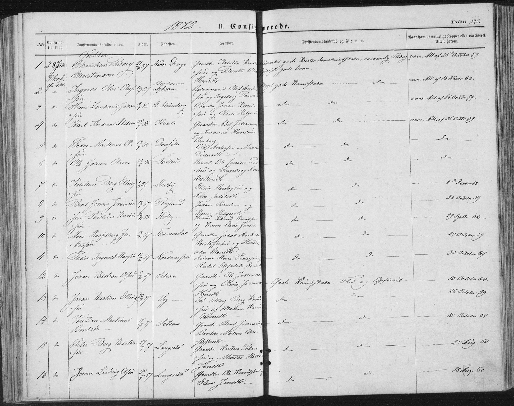 Ministerialprotokoller, klokkerbøker og fødselsregistre - Nordland, SAT/A-1459/847/L0668: Parish register (official) no. 847A08, 1872-1886, p. 125