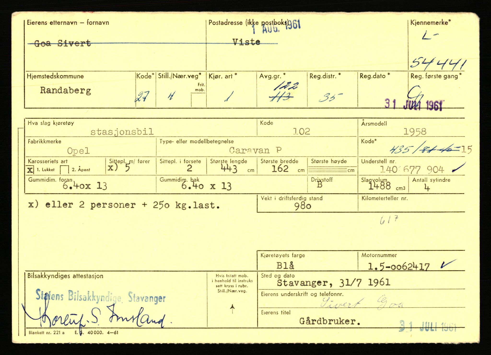 Stavanger trafikkstasjon, AV/SAST-A-101942/0/F/L0054: L-54200 - L-55699, 1930-1971, p. 501