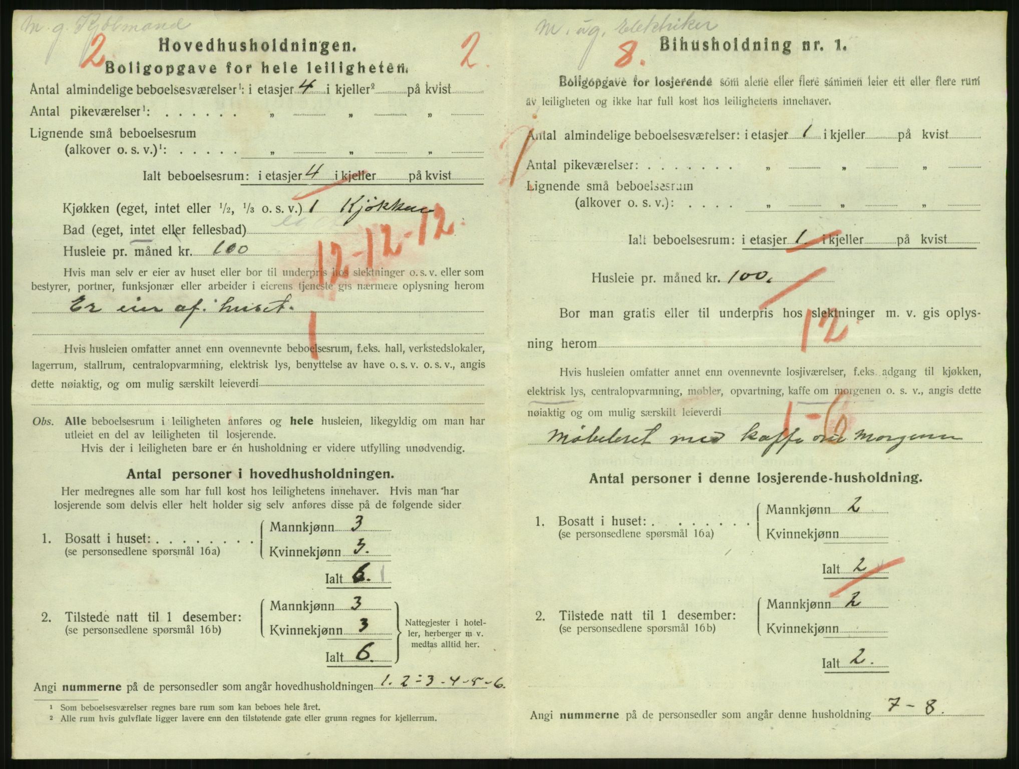 SAH, 1920 census for Hamar, 1920, p. 4176