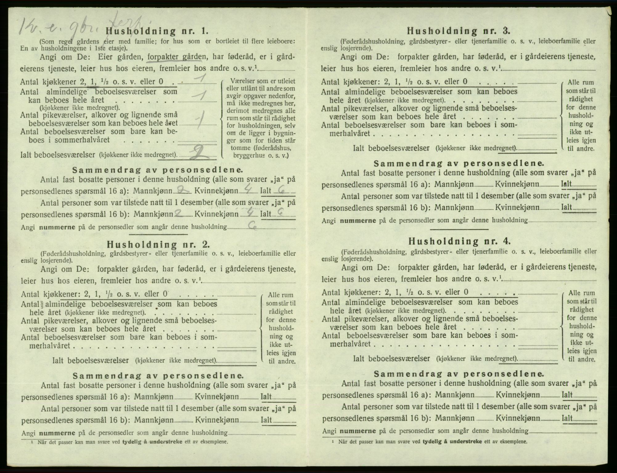 SAB, 1920 census for Sveio, 1920, p. 120