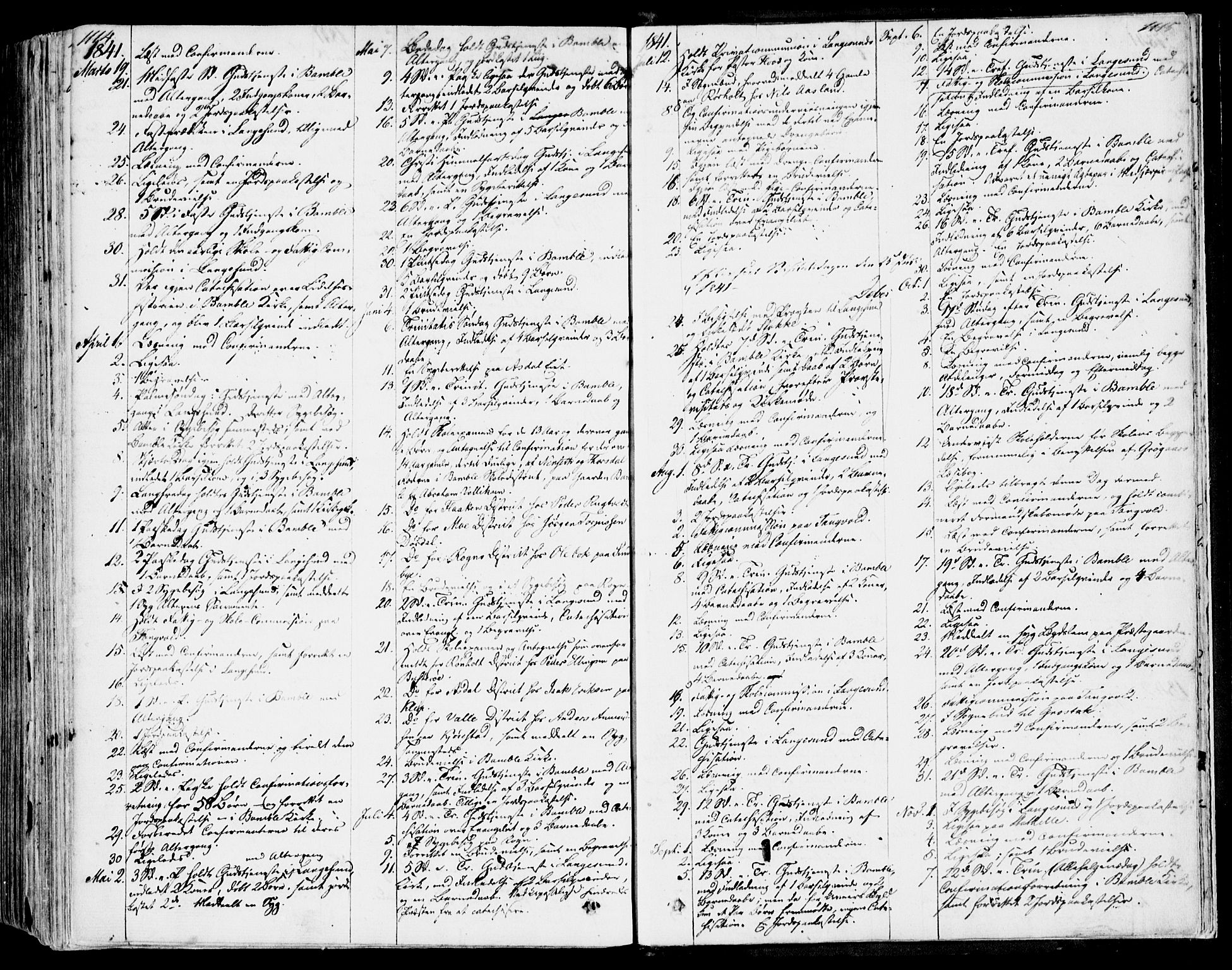Bamble kirkebøker, SAKO/A-253/F/Fa/L0004: Parish register (official) no. I 4, 1834-1853, p. 1114-1115