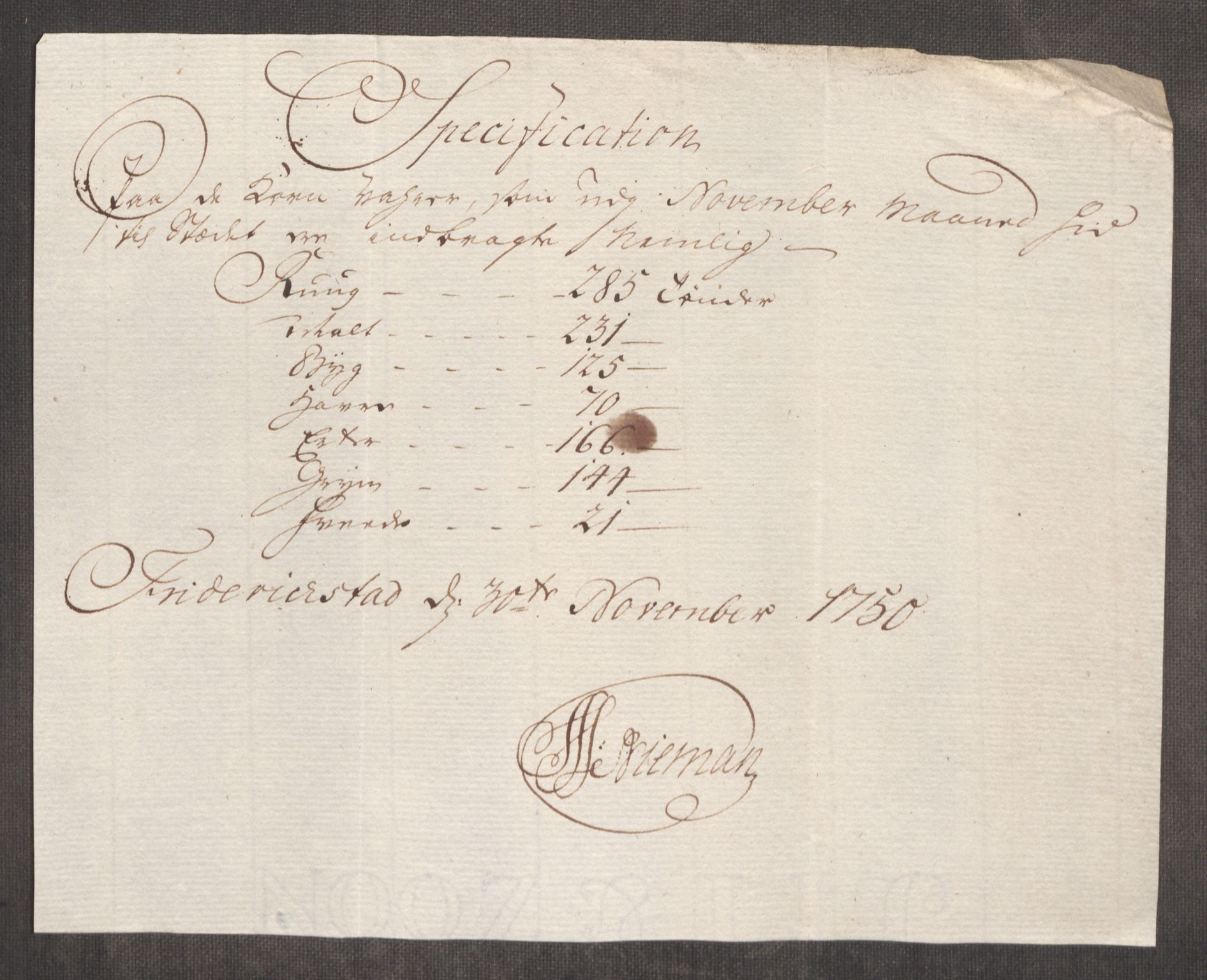 Rentekammeret inntil 1814, Realistisk ordnet avdeling, AV/RA-EA-4070/Oe/L0004: [Ø1]: Priskuranter, 1749-1752, p. 236