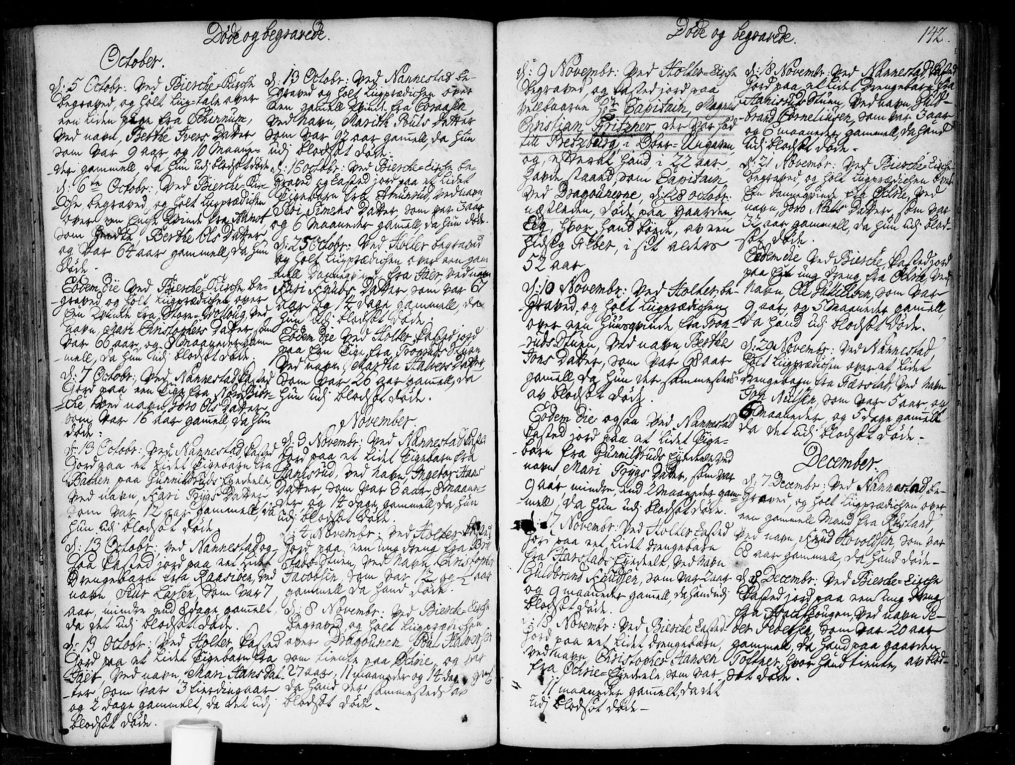 Nannestad prestekontor Kirkebøker, SAO/A-10414a/F/Fa/L0006: Parish register (official) no. I 6, 1739-1754, p. 142