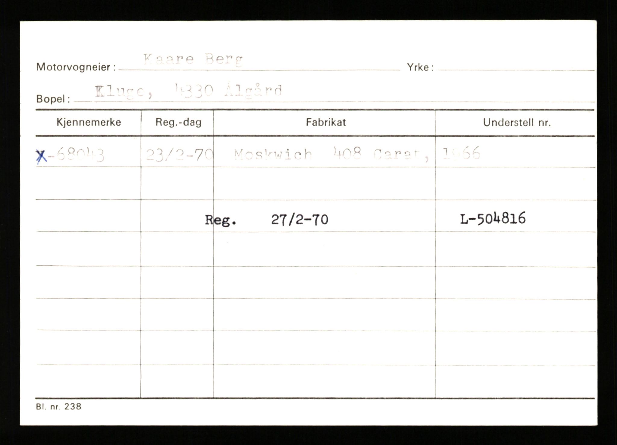 Stavanger trafikkstasjon, AV/SAST-A-101942/0/G/L0008: Registreringsnummer: 67519 - 84533, 1930-1971, p. 31