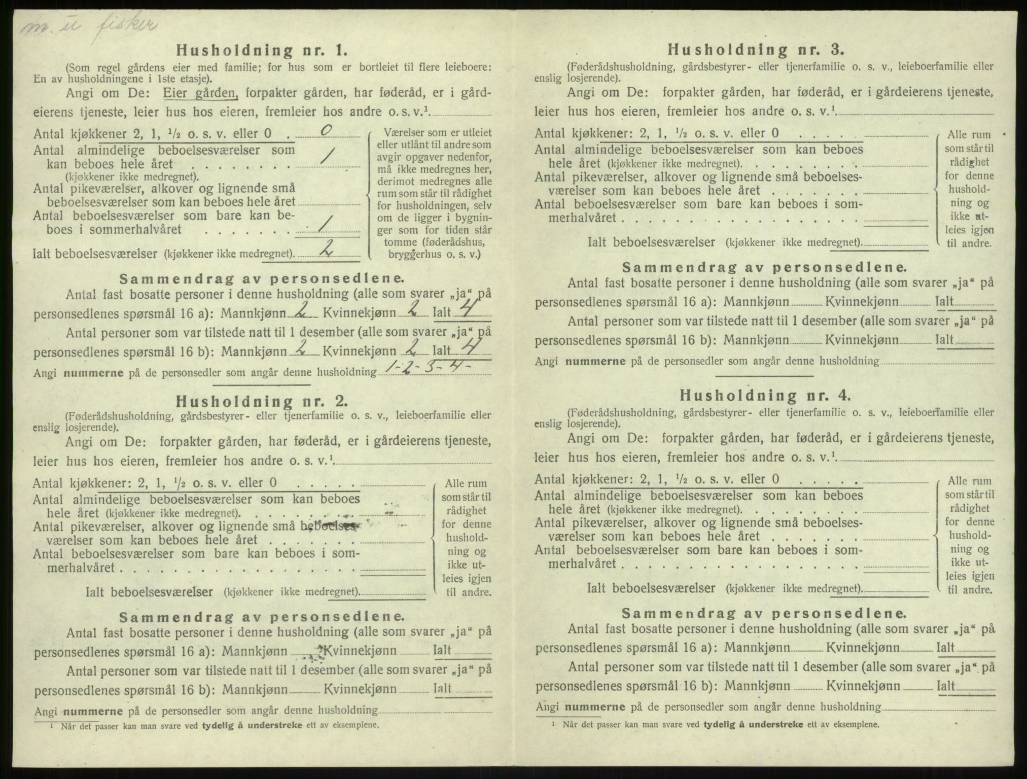 SAB, 1920 census for Solund, 1920, p. 123