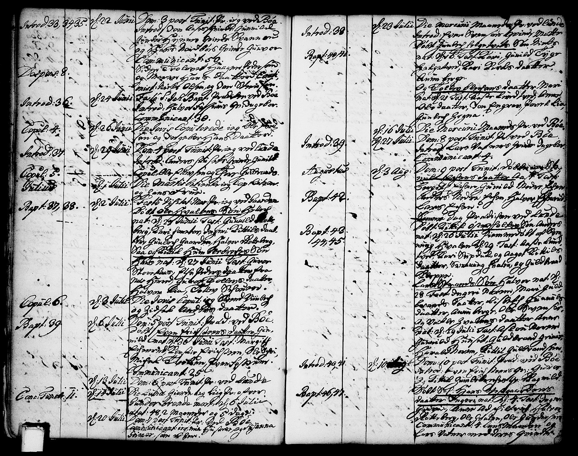 Bø kirkebøker, SAKO/A-257/F/Fa/L0004: Parish register (official) no. 4, 1748-1785