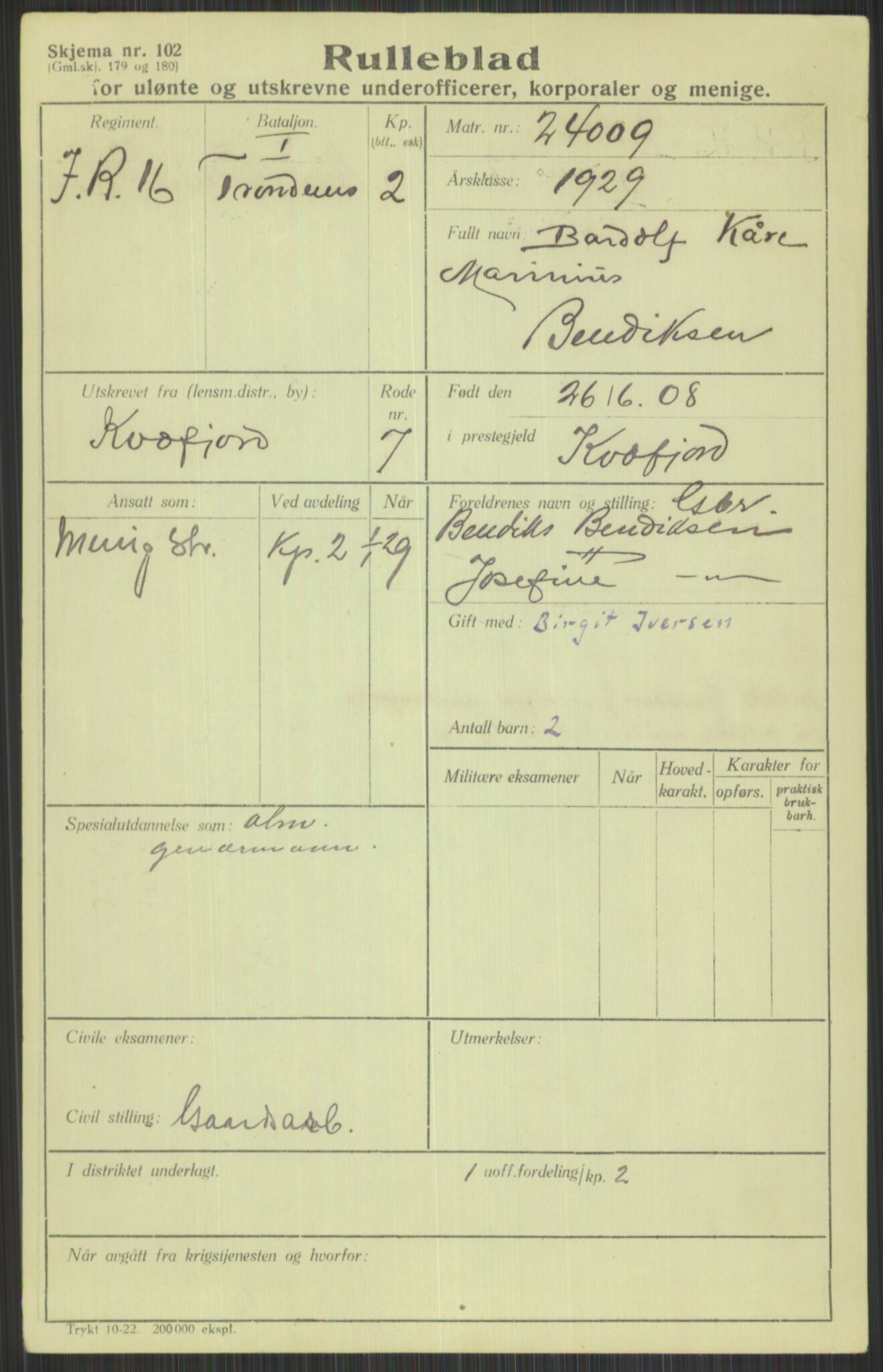 Forsvaret, Troms infanteriregiment nr. 16, AV/RA-RAFA-3146/P/Pa/L0013/0004: Rulleblad / Rulleblad for regimentets menige mannskaper, årsklasse 1929, 1929, p. 111