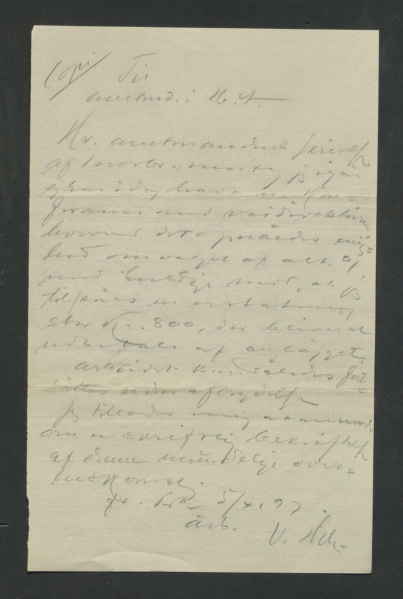 Åker i Vang, Hedmark, og familien Todderud, AV/SAH-ARK-010/E/Eb/L0001: Korrespondanse med familiemedlemmer, 1792-1904, p. 289