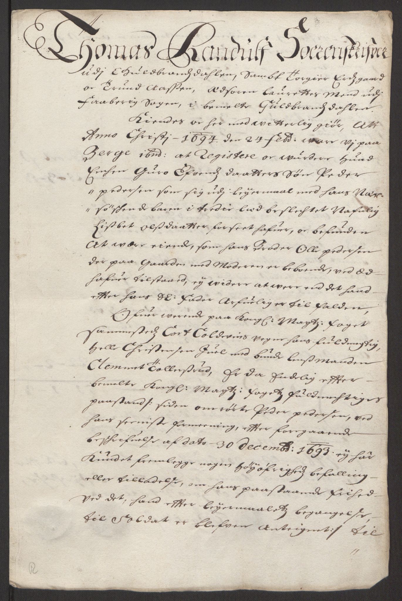 Rentekammeret inntil 1814, Reviderte regnskaper, Fogderegnskap, AV/RA-EA-4092/R17/L1168: Fogderegnskap Gudbrandsdal, 1694, p. 302