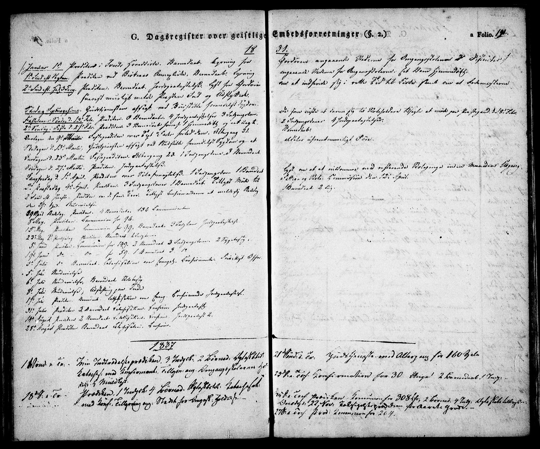 Birkenes sokneprestkontor, SAK/1111-0004/F/Fa/L0001: Parish register (official) no. A 1, 1829-1849, p. 191