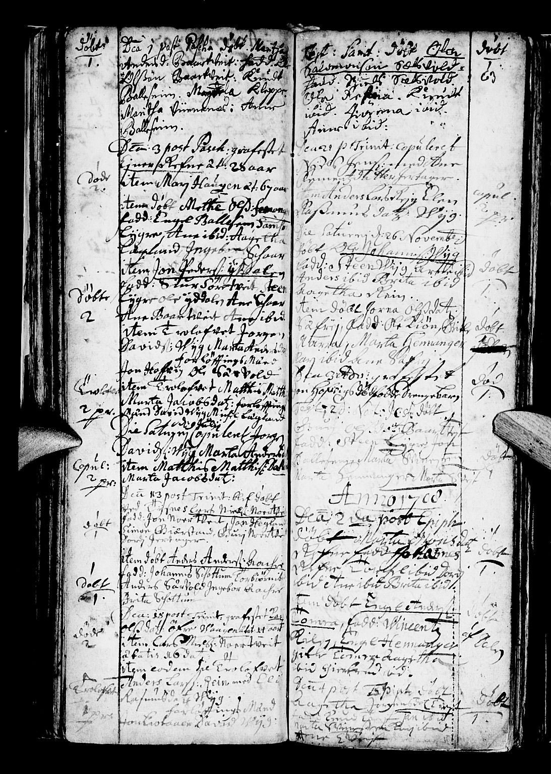 Os sokneprestembete, SAB/A-99929: Parish register (official) no. A 5, 1669-1760, p. 63