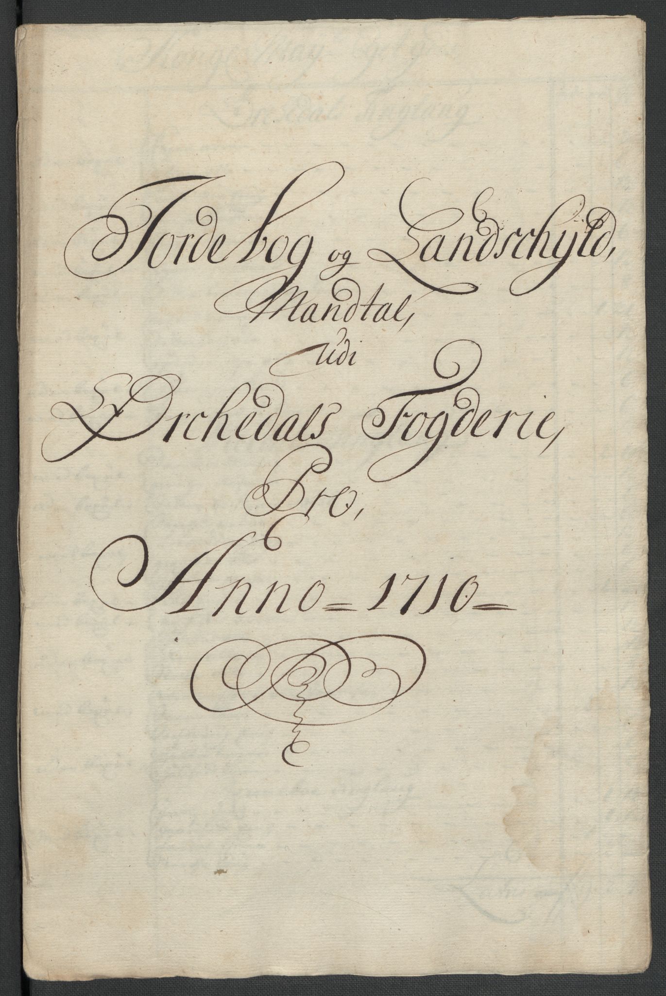 Rentekammeret inntil 1814, Reviderte regnskaper, Fogderegnskap, AV/RA-EA-4092/R60/L3960: Fogderegnskap Orkdal og Gauldal, 1710, p. 154