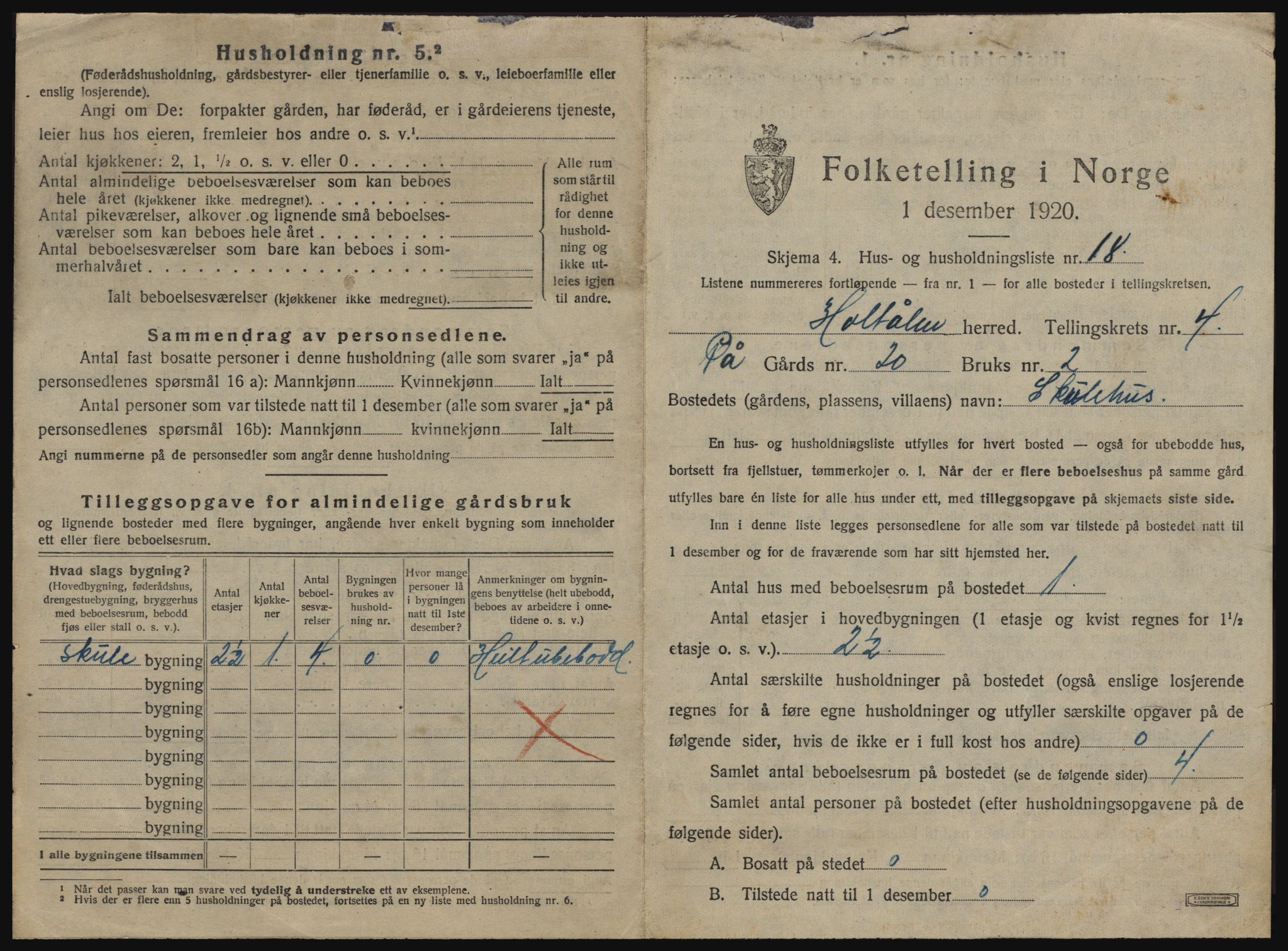 SAT, 1920 census for Haltdalen, 1920, p. 362