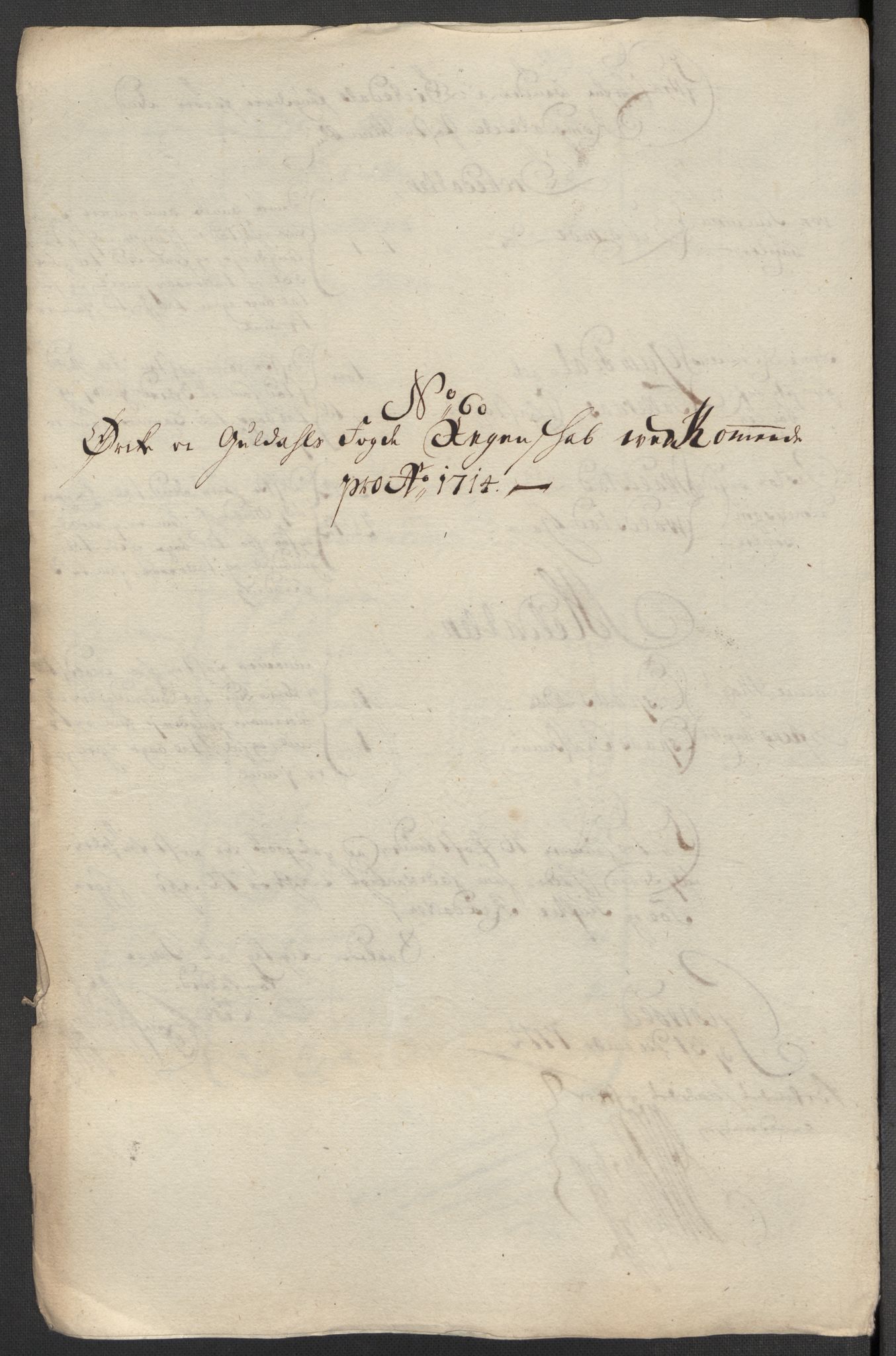 Rentekammeret inntil 1814, Reviderte regnskaper, Fogderegnskap, RA/EA-4092/R60/L3965: Fogderegnskap Orkdal og Gauldal, 1714, p. 407