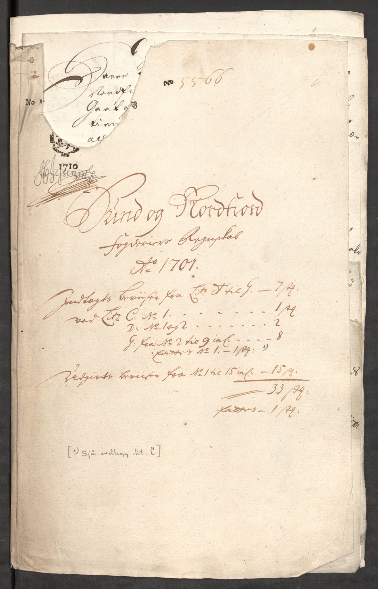 Rentekammeret inntil 1814, Reviderte regnskaper, Fogderegnskap, RA/EA-4092/R53/L3425: Fogderegnskap Sunn- og Nordfjord, 1700-1701, p. 435