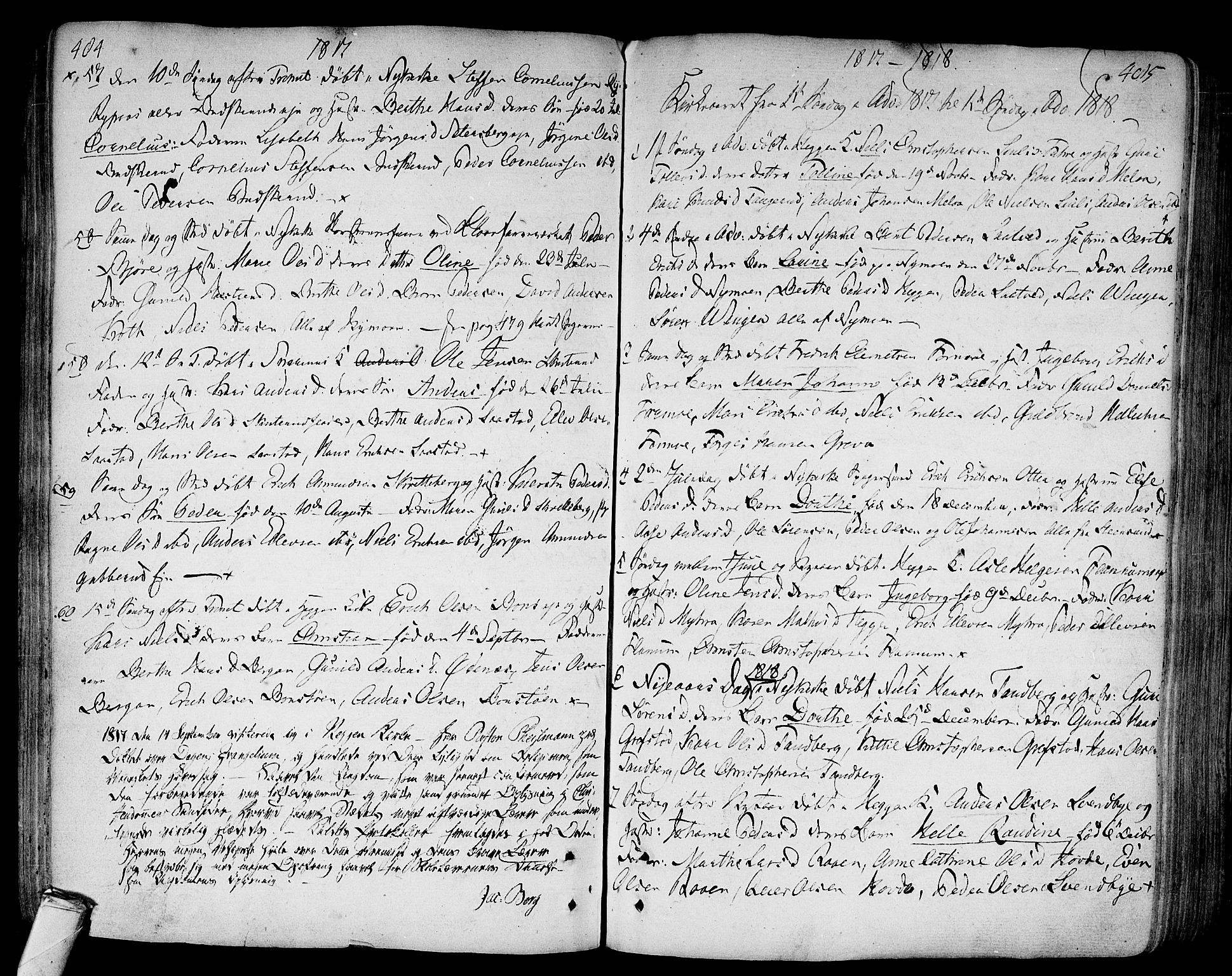 Modum kirkebøker, SAKO/A-234/F/Fa/L0003: Parish register (official) no. 3, 1783-1819, p. 484-485