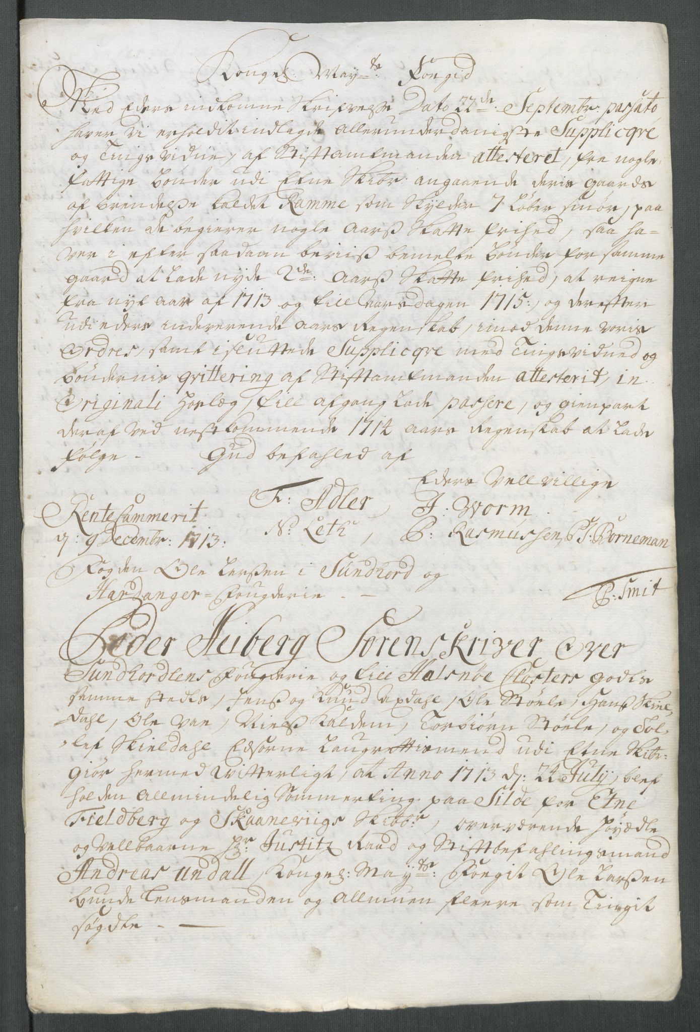 Rentekammeret inntil 1814, Reviderte regnskaper, Fogderegnskap, RA/EA-4092/R48/L2990: Fogderegnskap Sunnhordland og Hardanger, 1714, p. 328