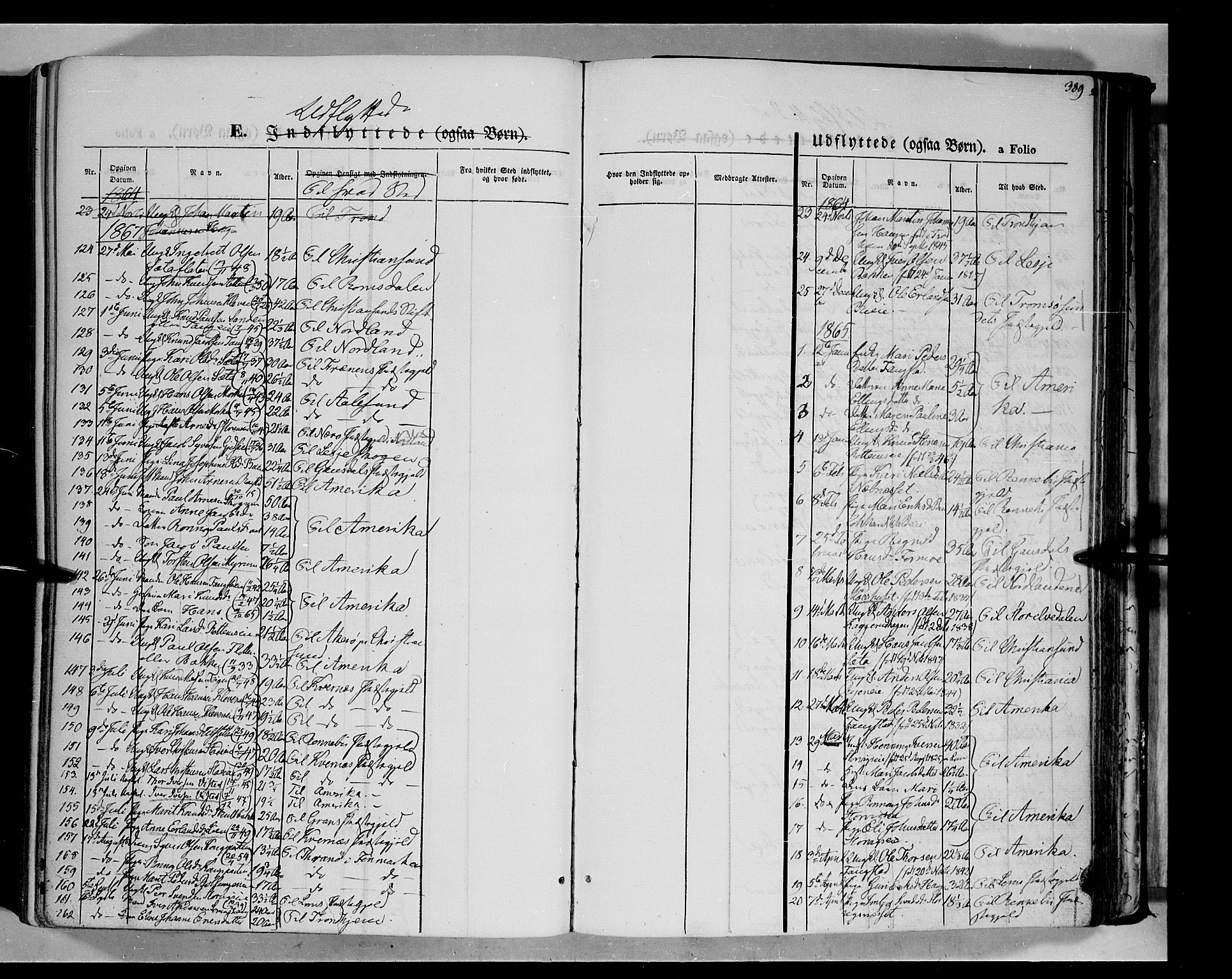 Vågå prestekontor, SAH/PREST-076/H/Ha/Haa/L0006: Parish register (official) no. 6 /1, 1856-1872, p. 389