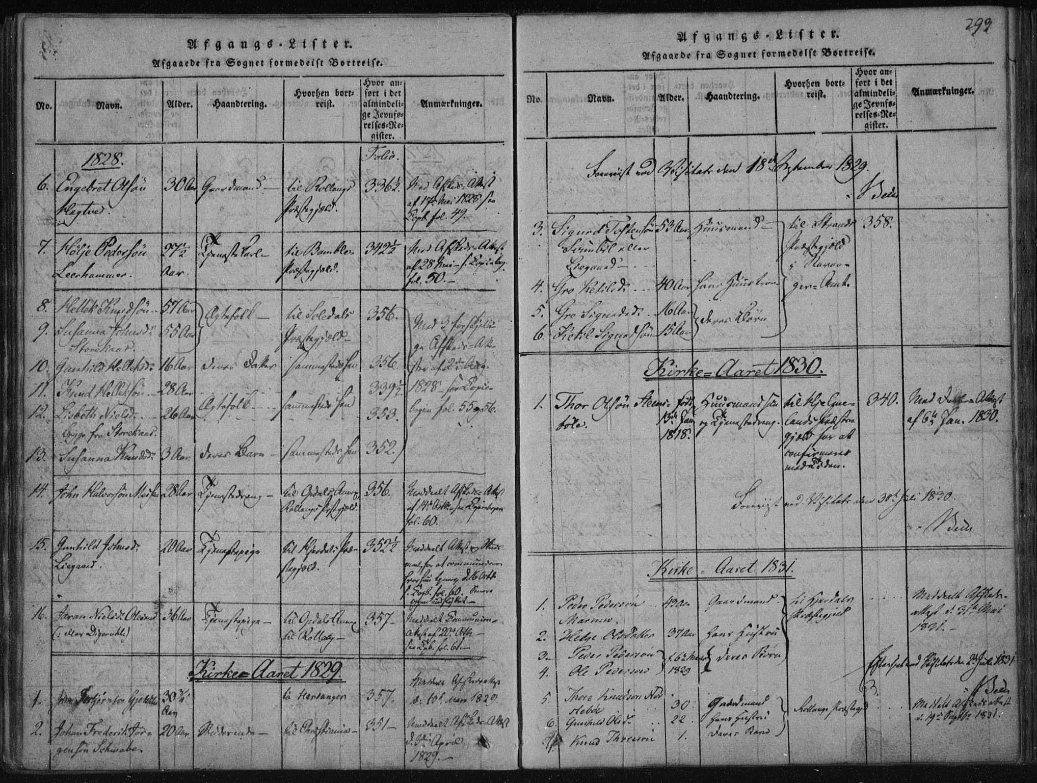Tinn kirkebøker, SAKO/A-308/F/Fa/L0004: Parish register (official) no. I 4, 1815-1843, p. 292b-293a