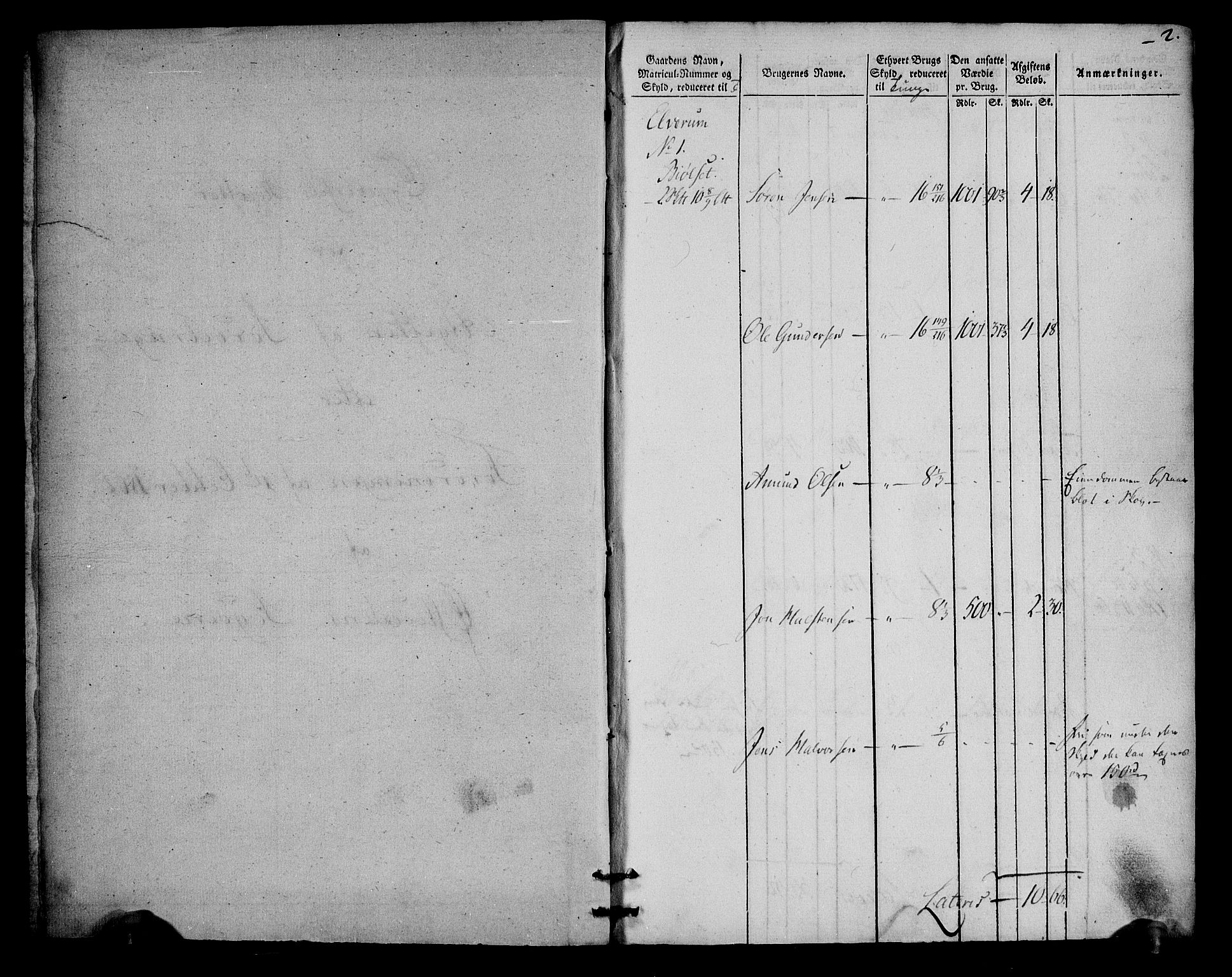 Rentekammeret inntil 1814, Realistisk ordnet avdeling, RA/EA-4070/N/Ne/Nea/L0030: Østerdal fogderi. Oppebørselsregister, 1803-1804, p. 3