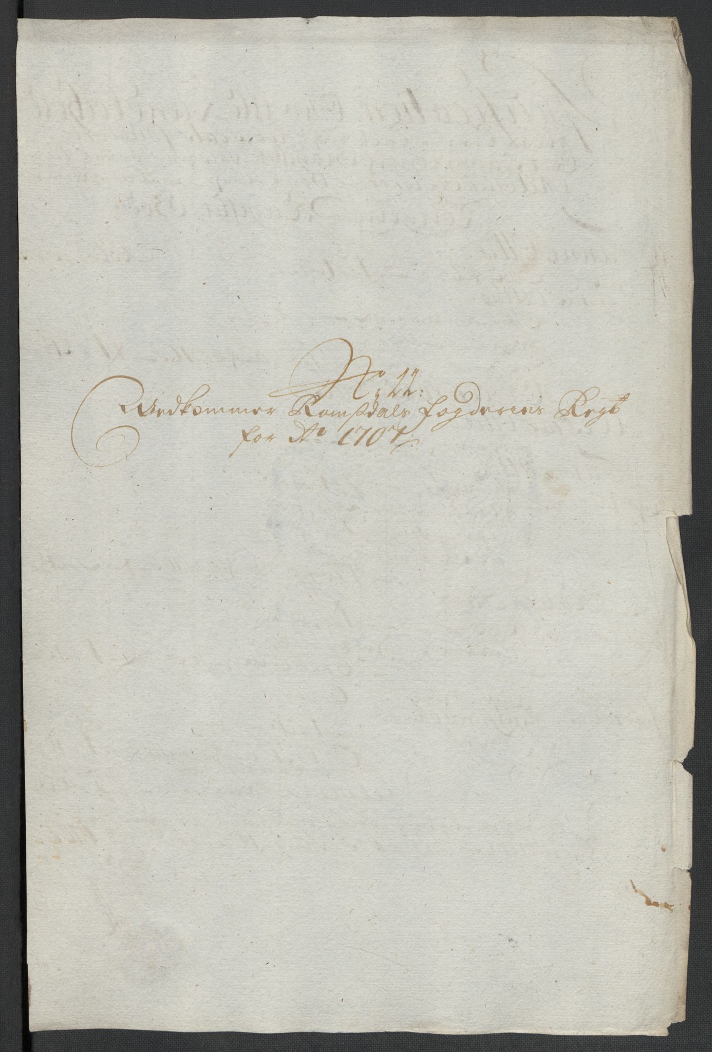 Rentekammeret inntil 1814, Reviderte regnskaper, Fogderegnskap, RA/EA-4092/R55/L3658: Fogderegnskap Romsdal, 1707-1708, p. 123