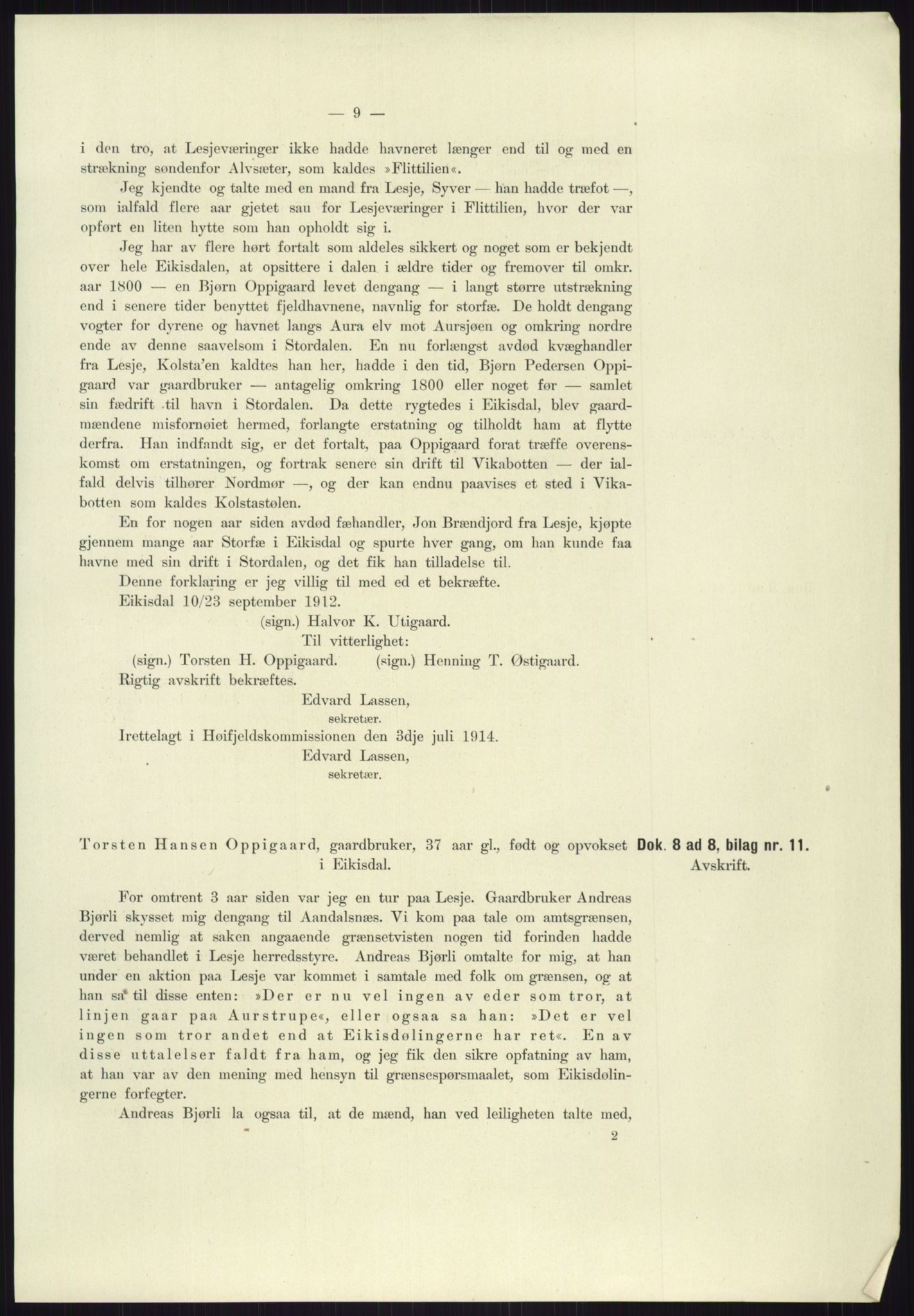 Høyfjellskommisjonen, AV/RA-S-1546/X/Xa/L0001: Nr. 1-33, 1909-1953, p. 2010