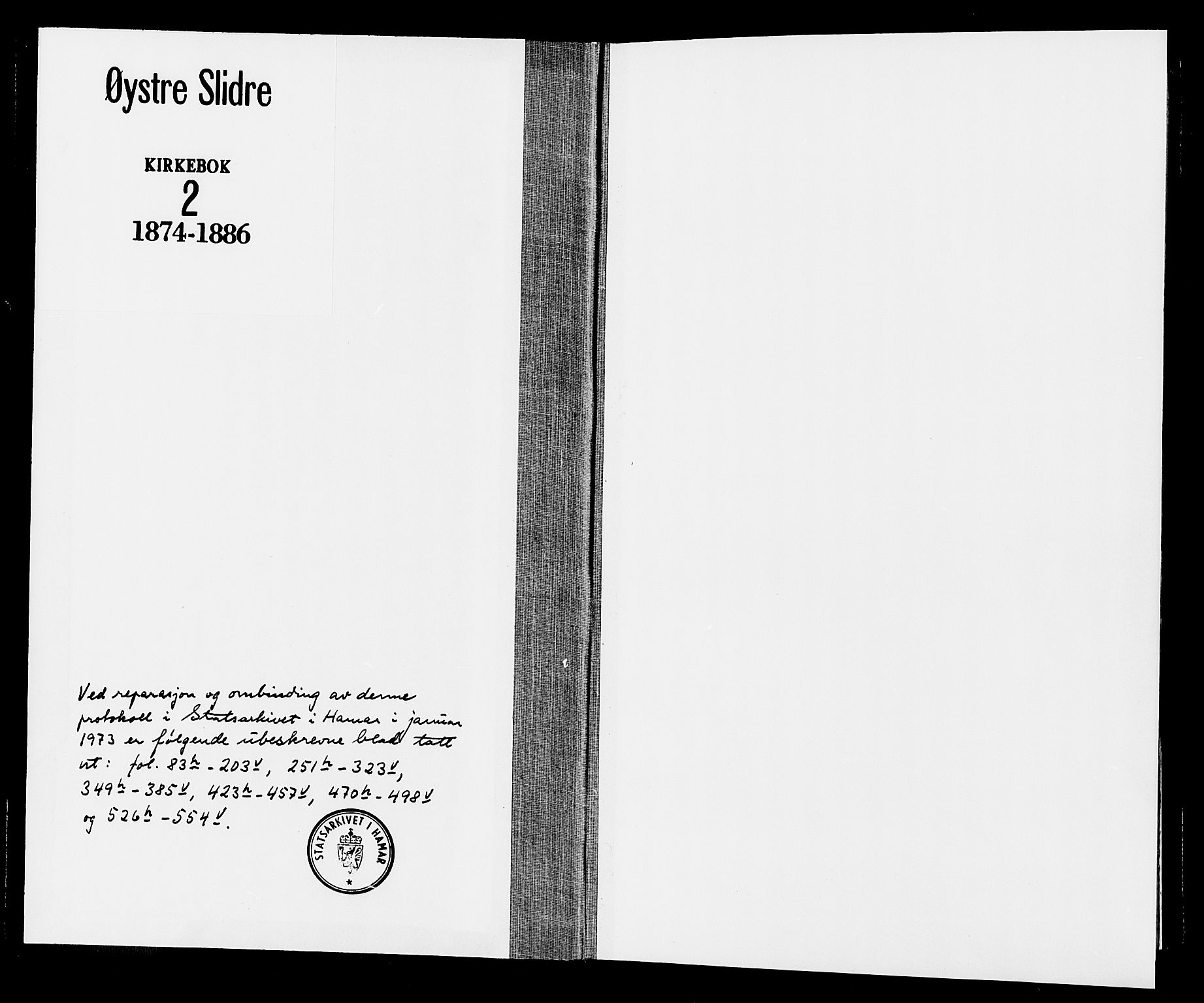 Øystre Slidre prestekontor, AV/SAH-PREST-138/H/Ha/Haa/L0002: Parish register (official) no. 2, 1874-1886