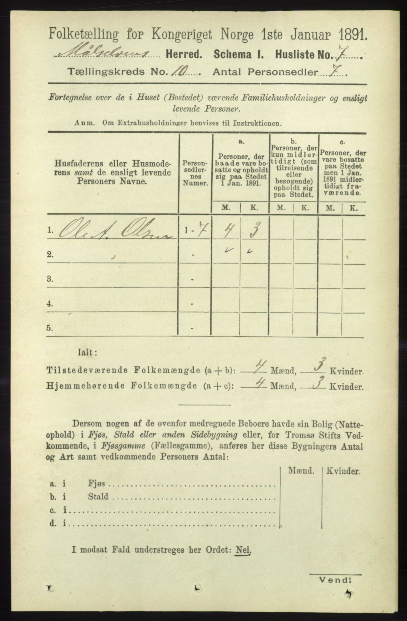 RA, 1891 census for 1924 Målselv, 1891, p. 2965