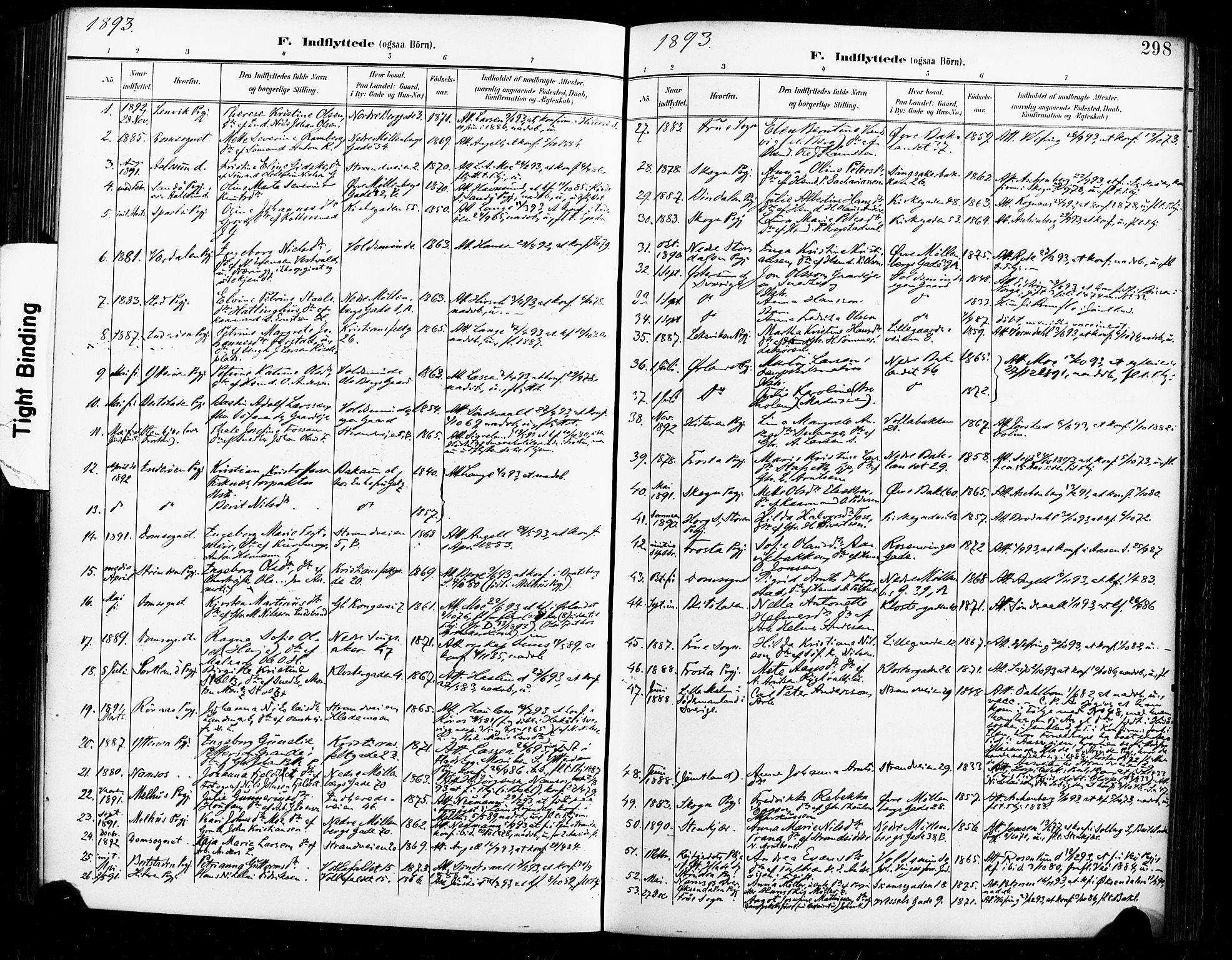 Ministerialprotokoller, klokkerbøker og fødselsregistre - Sør-Trøndelag, SAT/A-1456/604/L0198: Parish register (official) no. 604A19, 1893-1900, p. 298