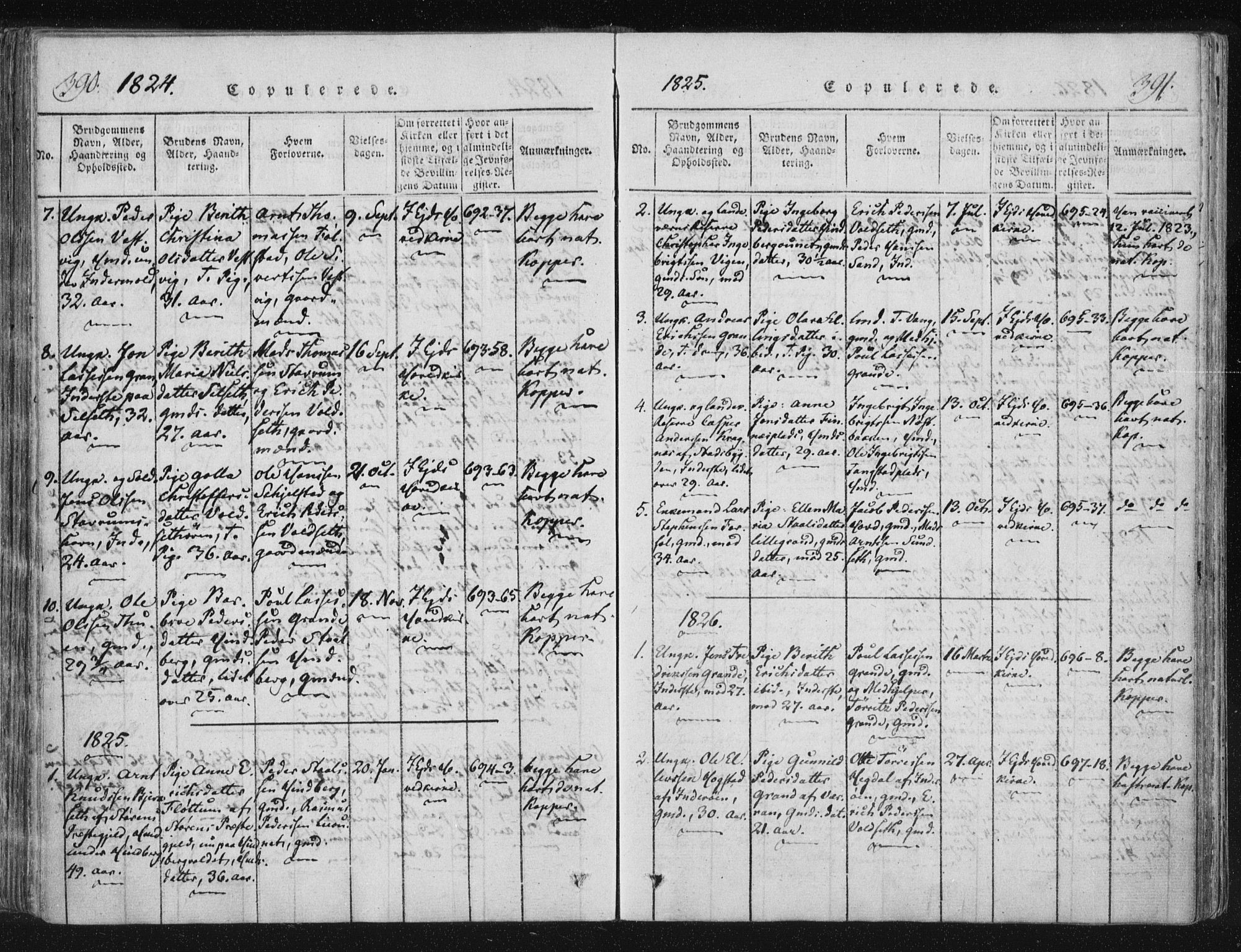 Ministerialprotokoller, klokkerbøker og fødselsregistre - Nord-Trøndelag, SAT/A-1458/744/L0417: Parish register (official) no. 744A01, 1817-1842, p. 390-391