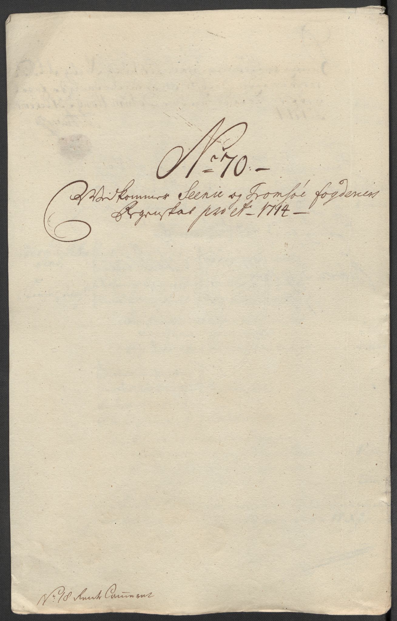 Rentekammeret inntil 1814, Reviderte regnskaper, Fogderegnskap, RA/EA-4092/R68/L4760: Fogderegnskap Senja og Troms, 1714, p. 328